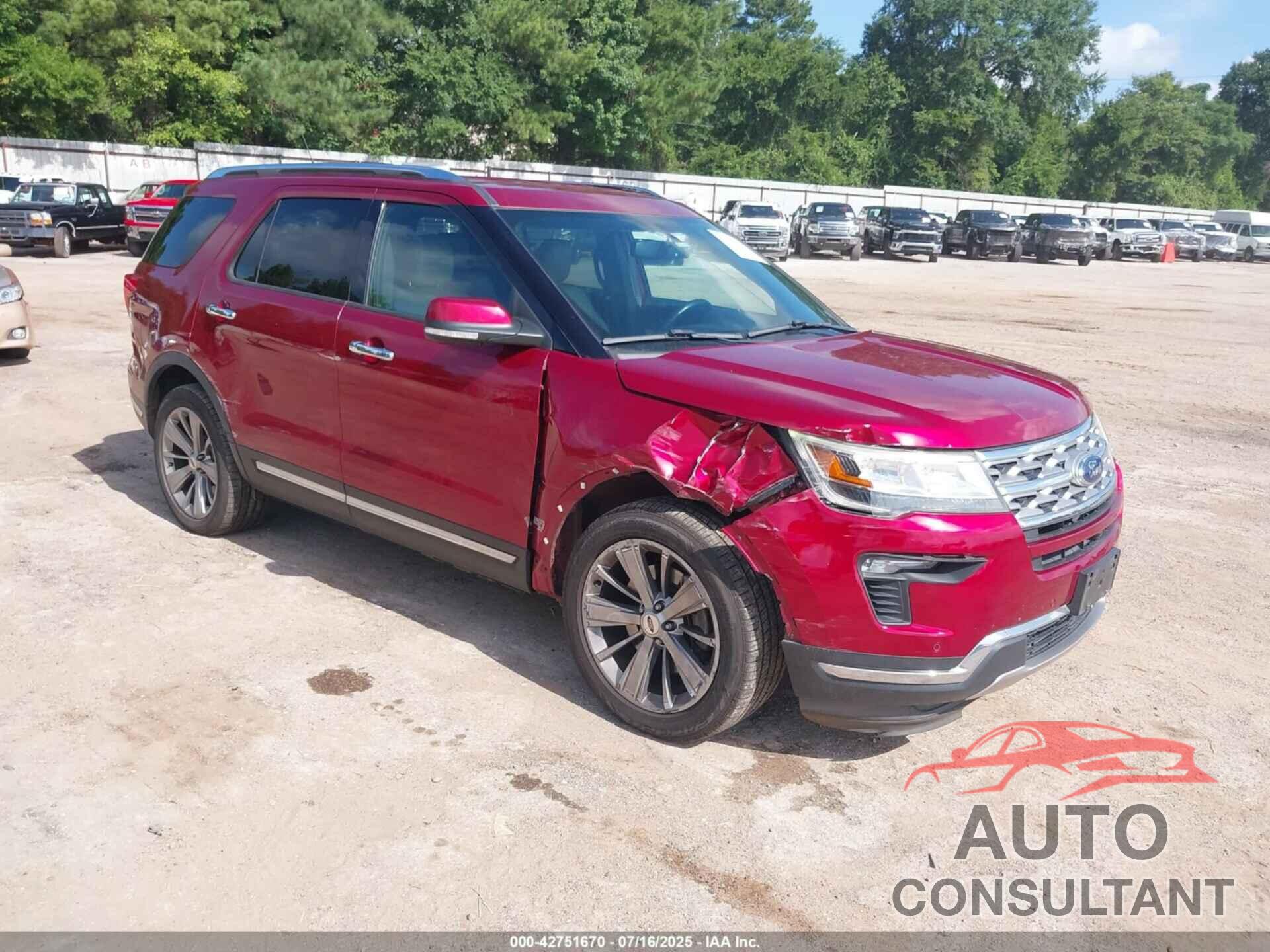 FORD EXPLORER 2018 - 1FM5K7F85JGB35226