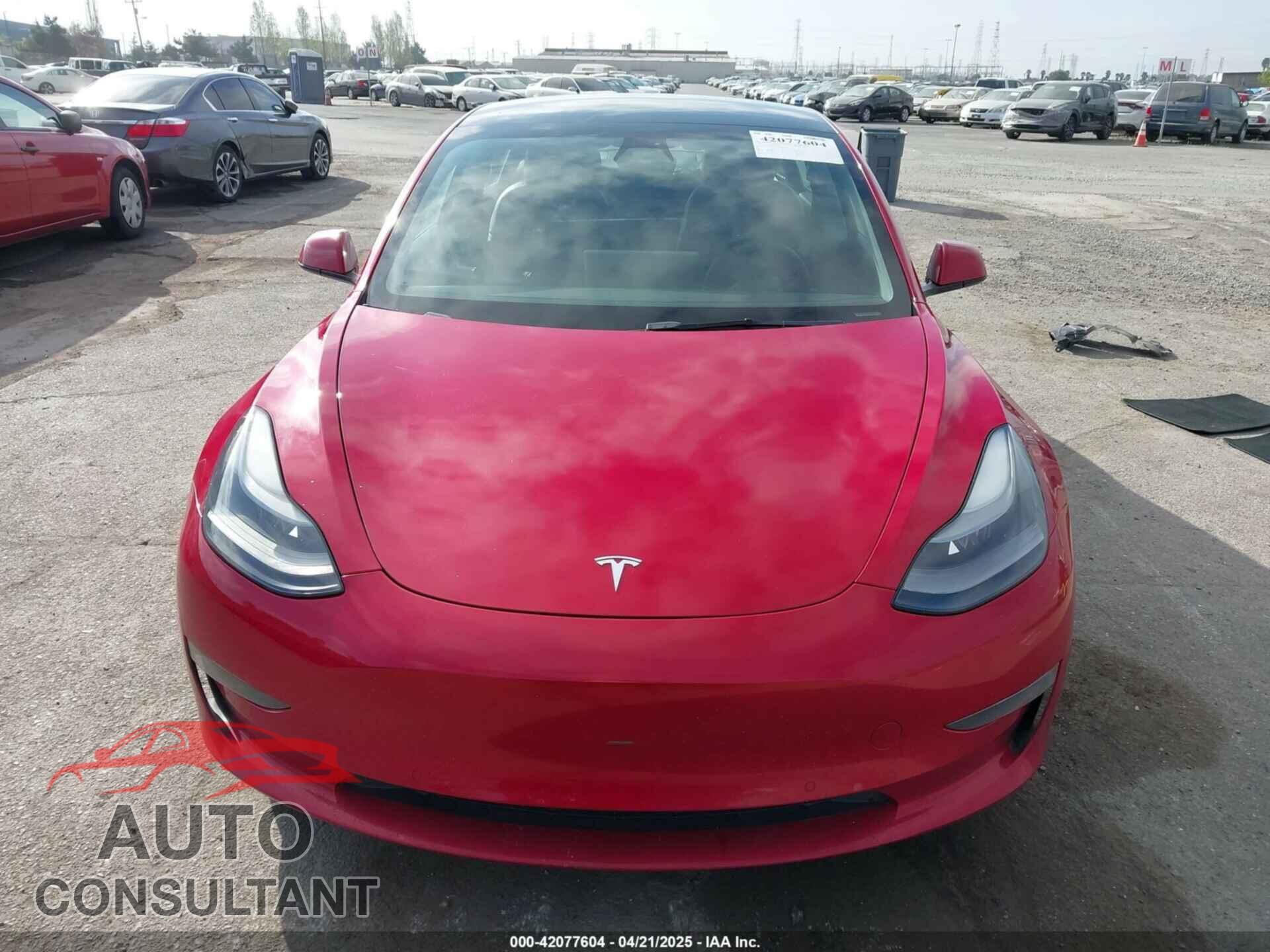 TESLA MODEL 3 2022 - 5YJ3E1EA4NF144407