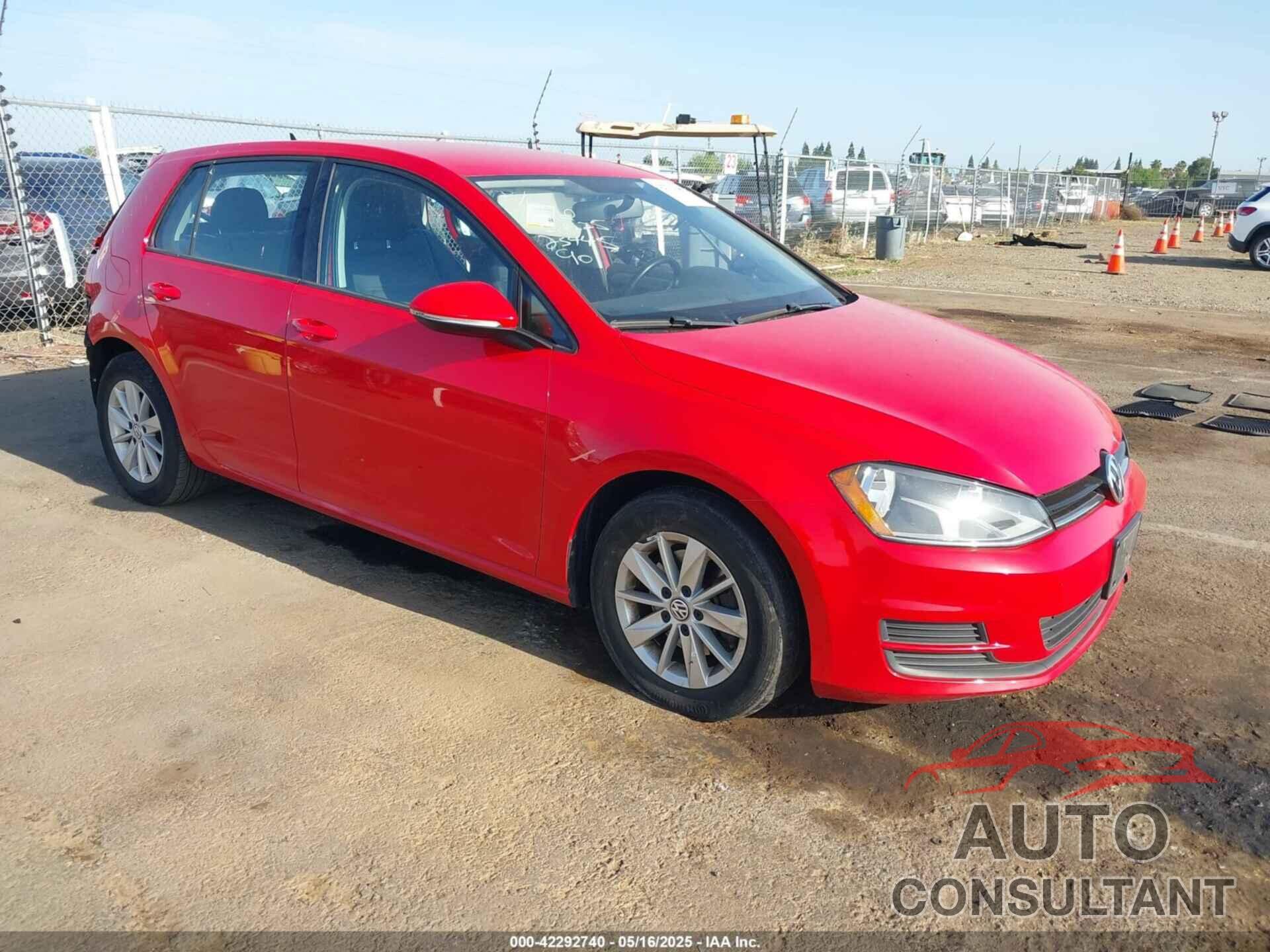 VOLKSWAGEN GOLF 2015 - 3VW217AU8FM018829
