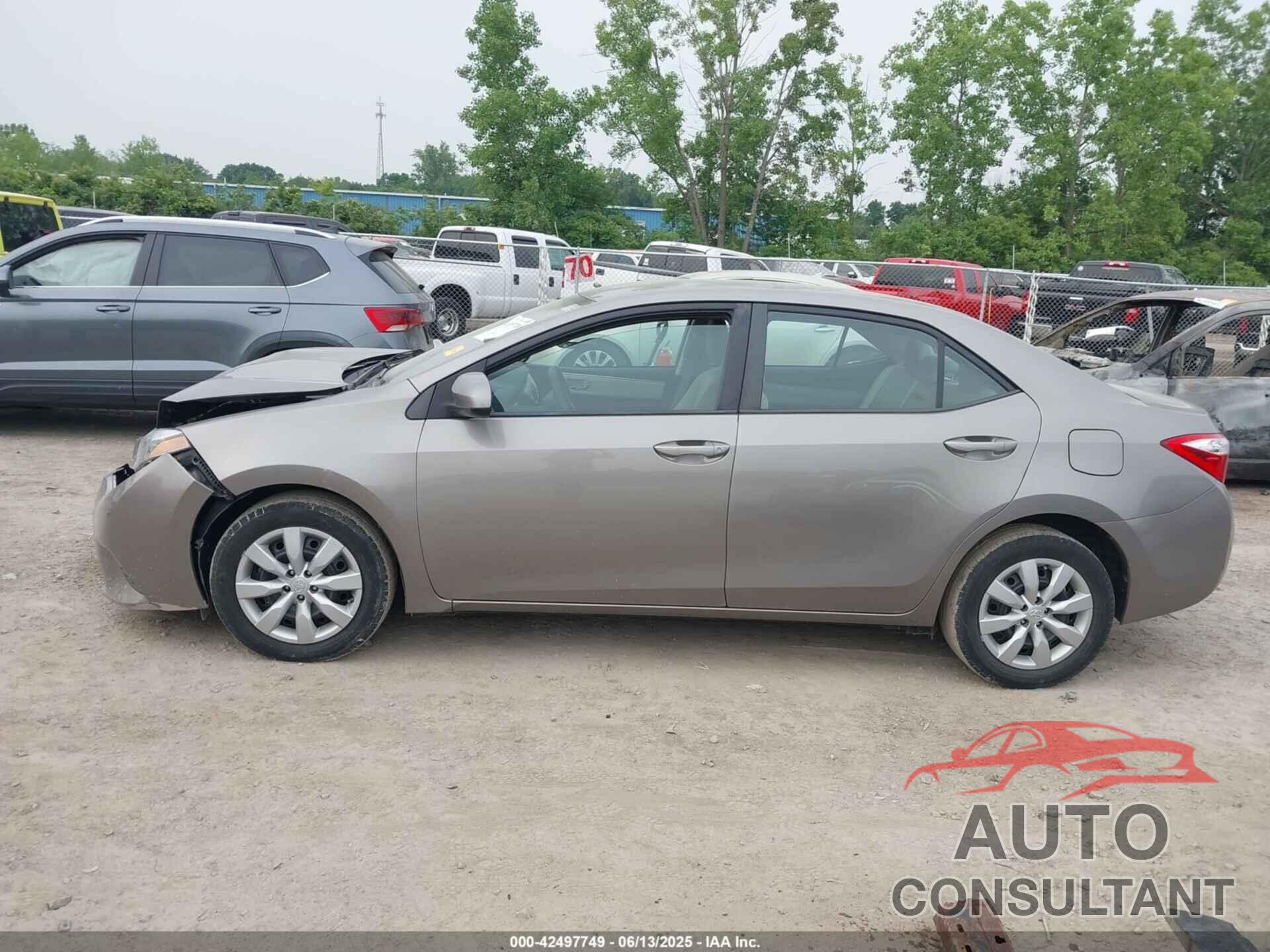 TOYOTA COROLLA 2015 - 2T1BURHE9FC458278