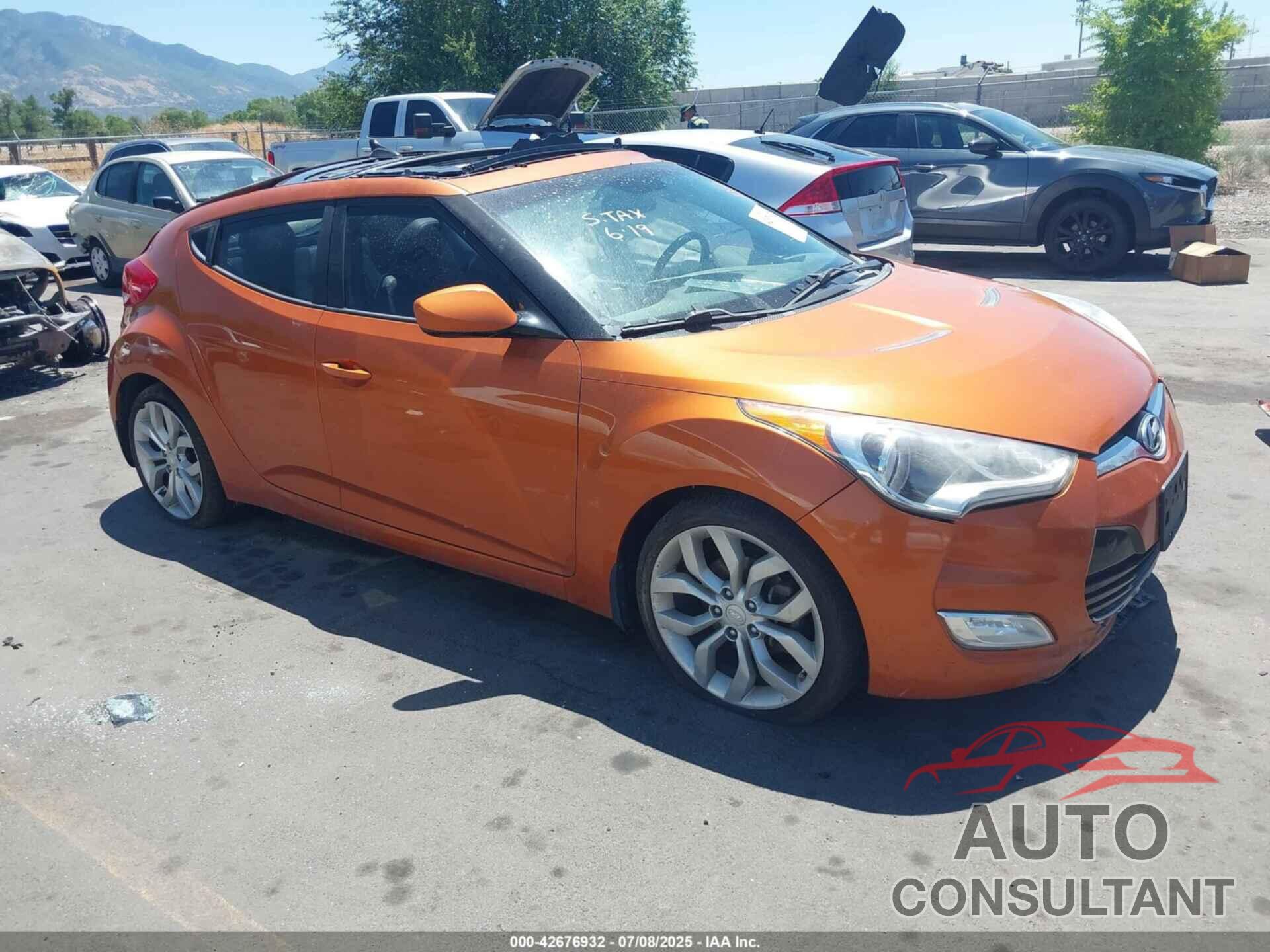 HYUNDAI VELOSTER 2013 - KMHTC6AD3DU154852