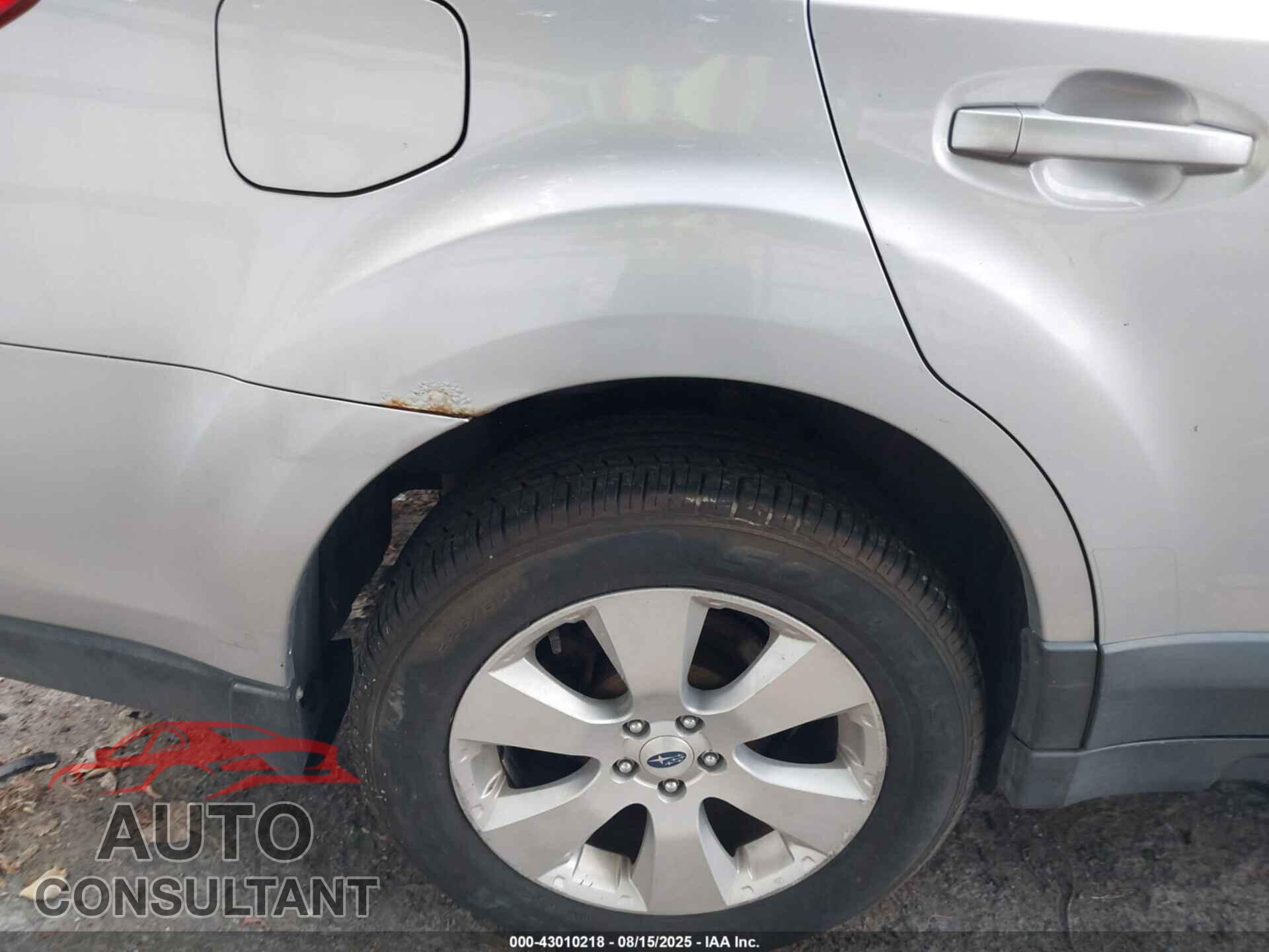 SUBARU OUTBACK 2012 - 4S4BRCKC8C3251385