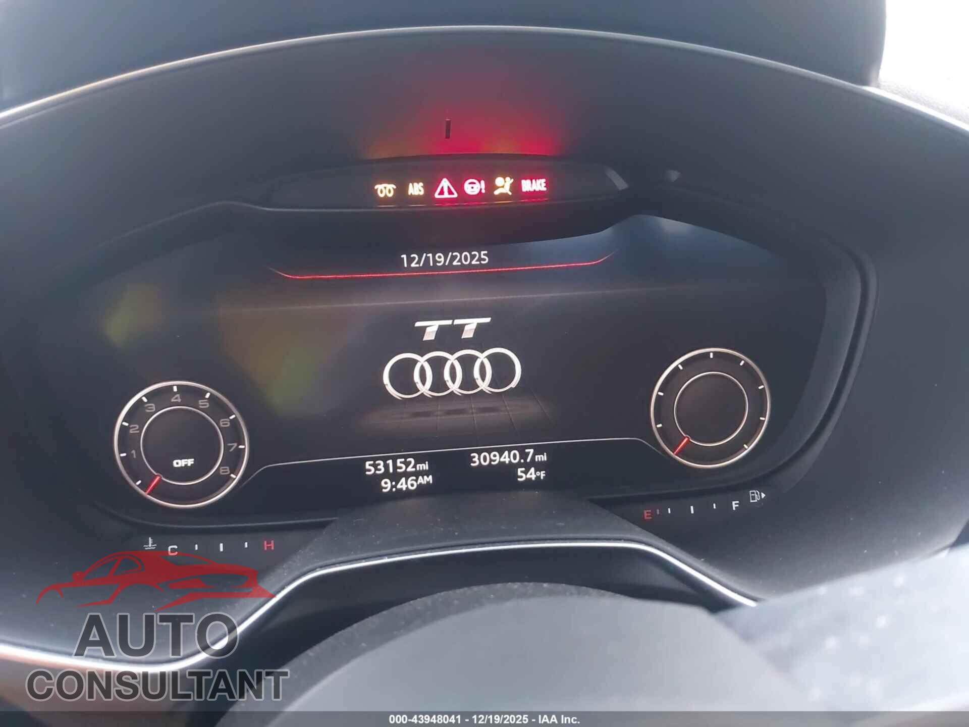AUDI TT 2017 - TRUT5CFVXH1003373