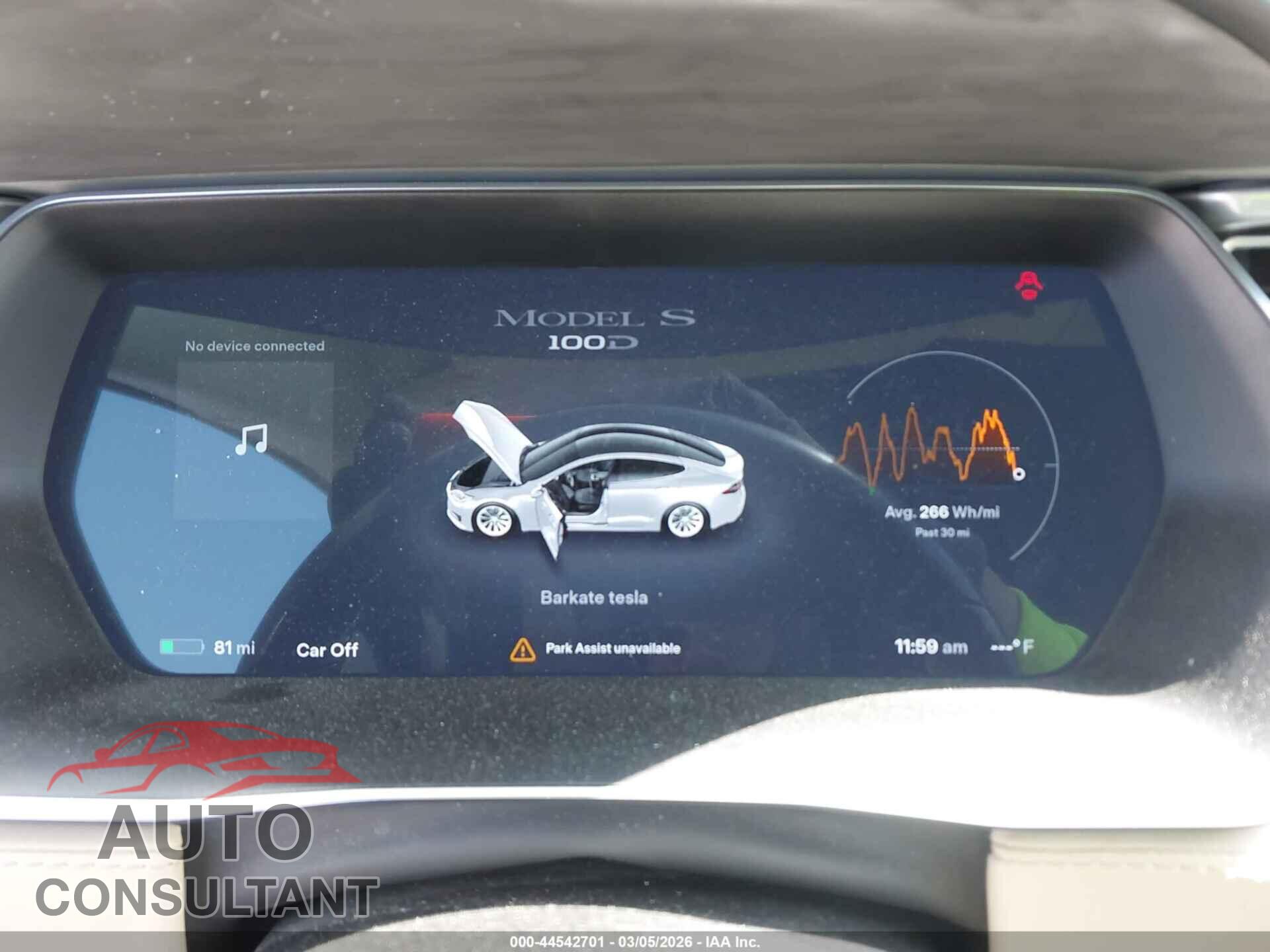 TESLA MODEL S 2017 - 5YJSA1E23HF190895