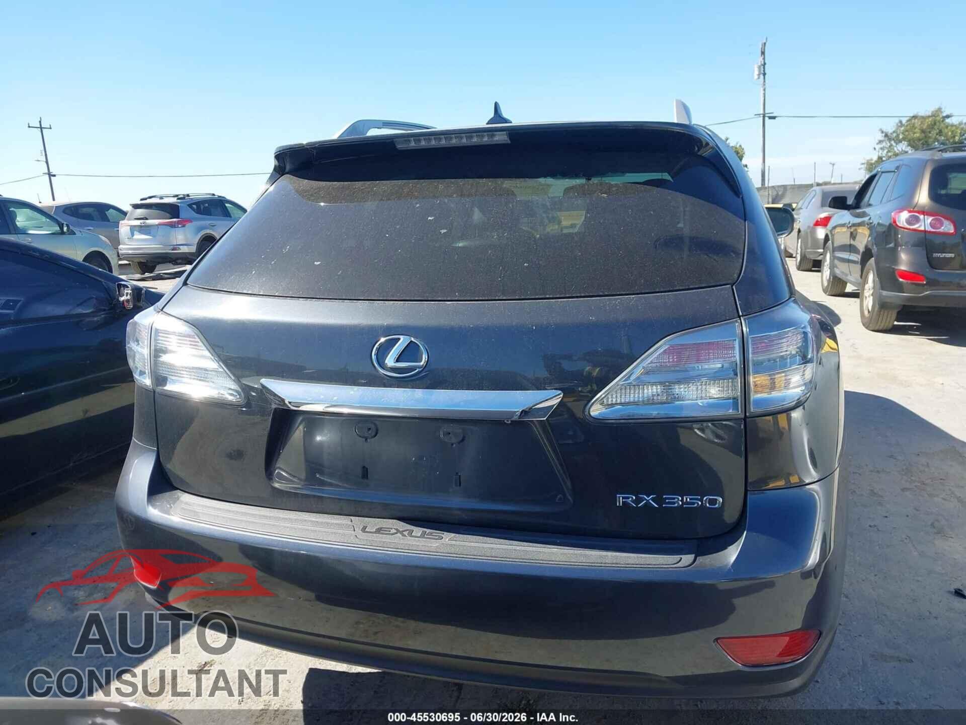 LEXUS RX 350 2011 - 2T2ZK1BA7BC053621