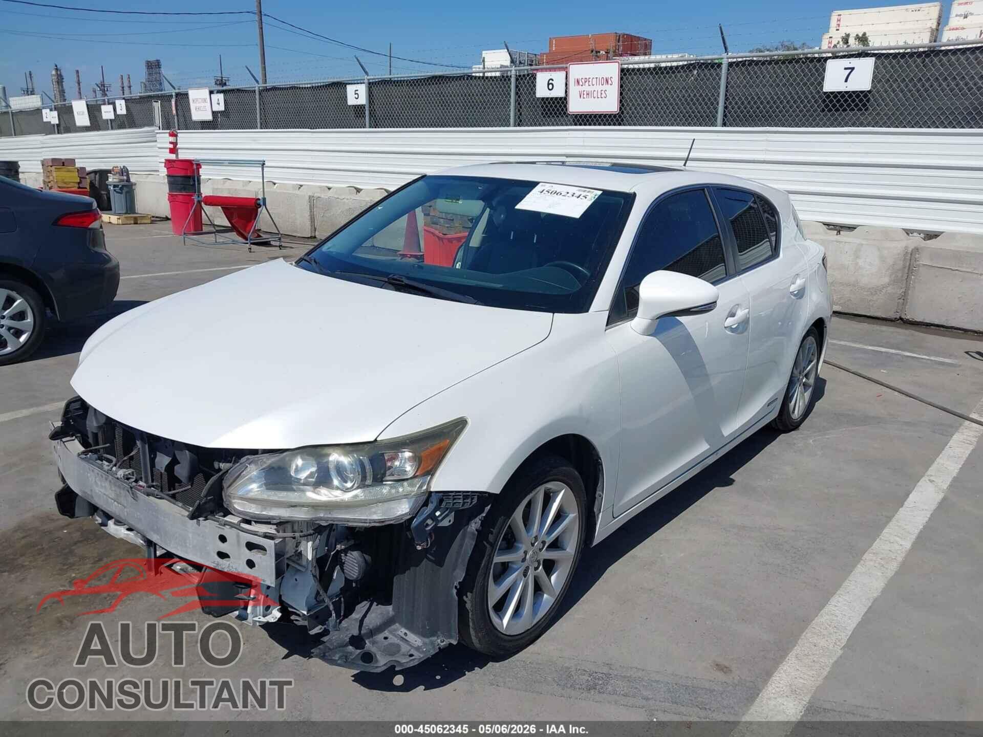 LEXUS CT 200H 2013 - JTHKD5BH8D2166594