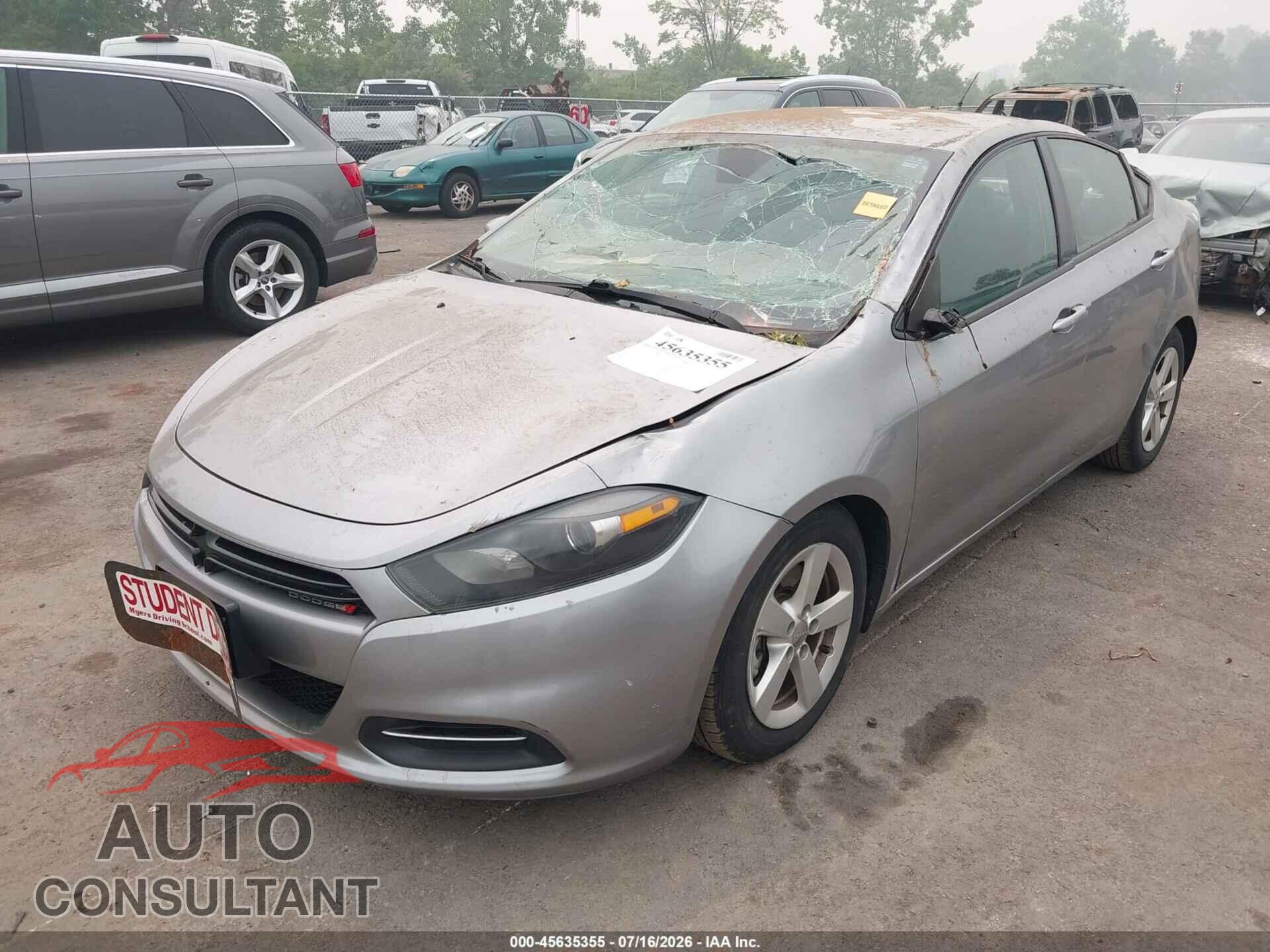 DODGE DART 2015 - 1C3CDFBBXFD278137
