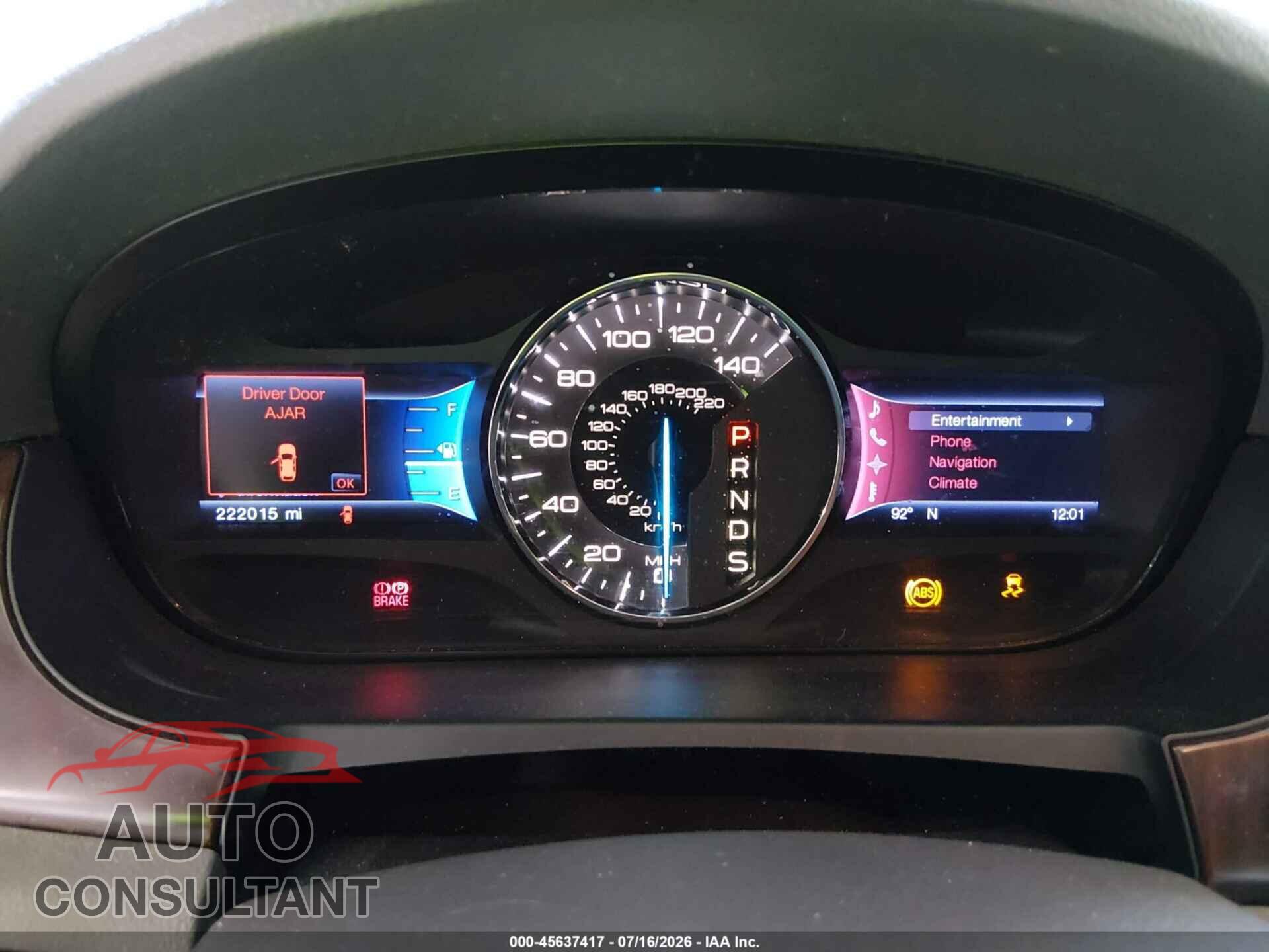 FORD EDGE 2013 - 2FMDK3KC6DBA30592