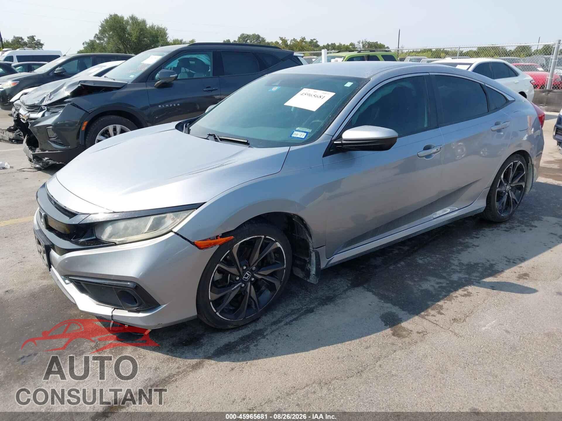 HONDA CIVIC 2019 - 19XFC2E86KE010831