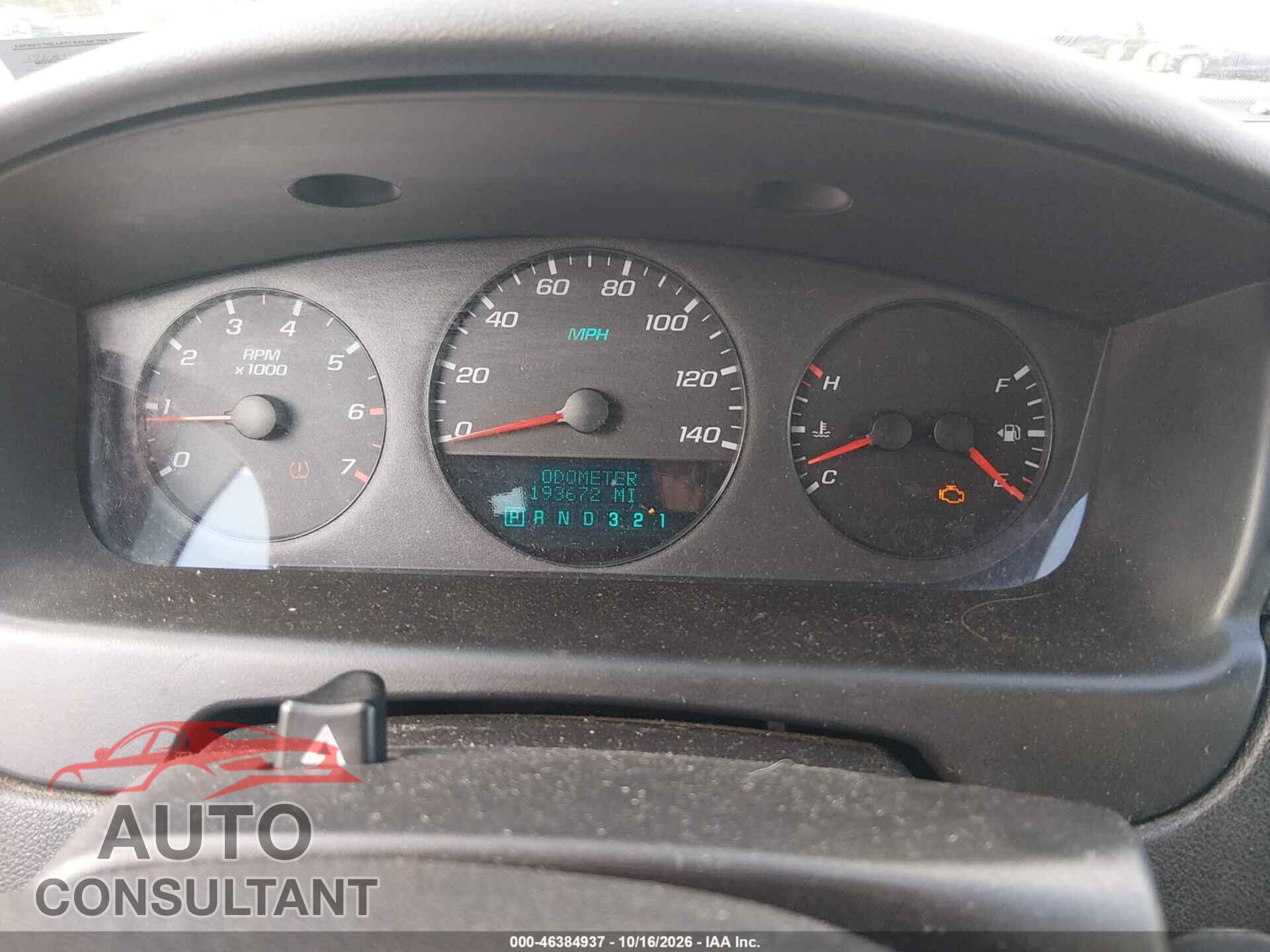 CHEVROLET IMPALA 2010 - 2G1WB5EN2A1245449