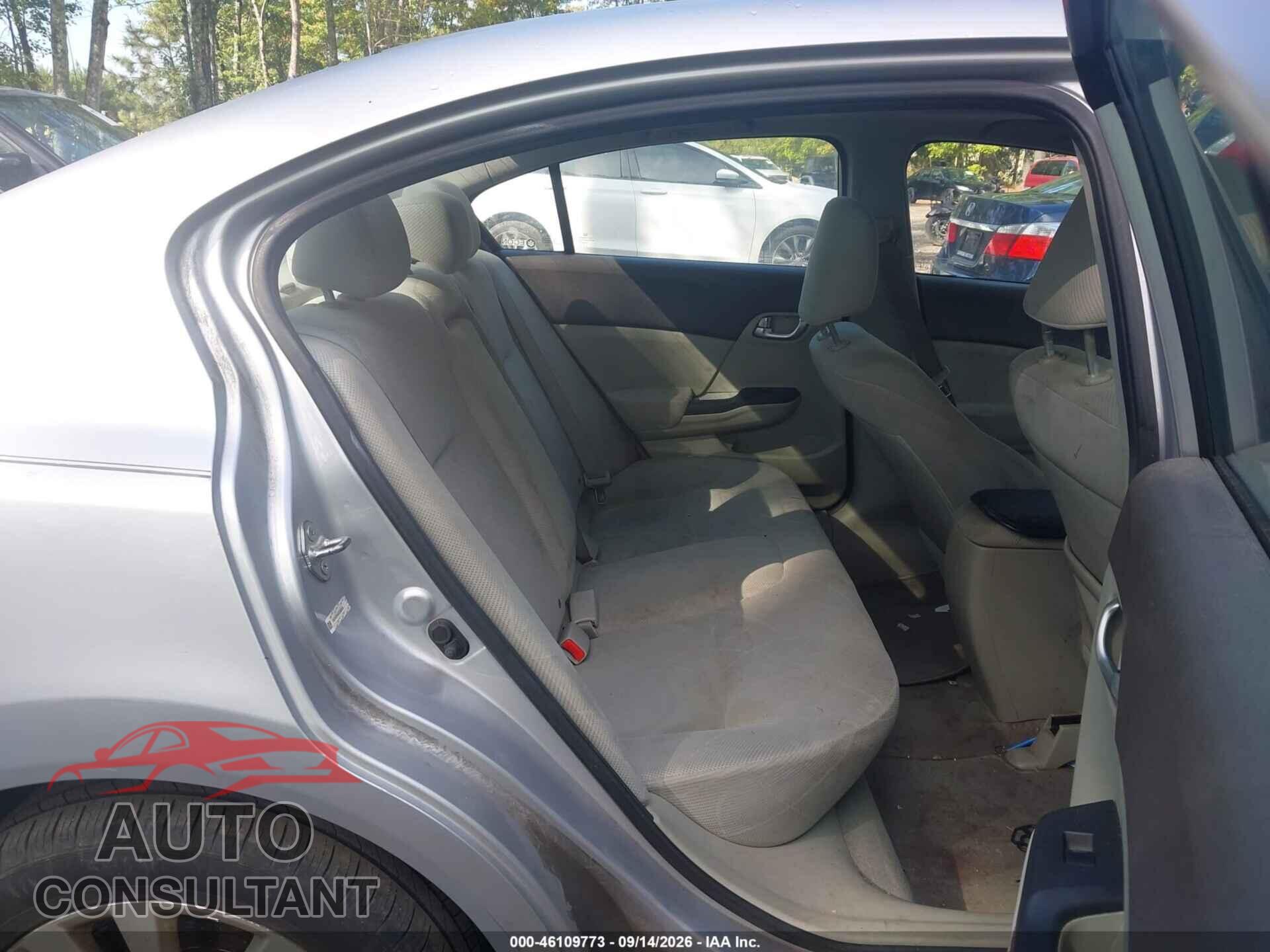 HONDA CIVIC 2012 - 19XFB2F84CE330359