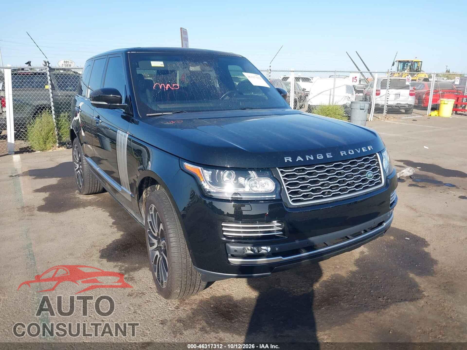 LAND ROVER RANGE ROVER 2015 - SALGS2VFXFA240444