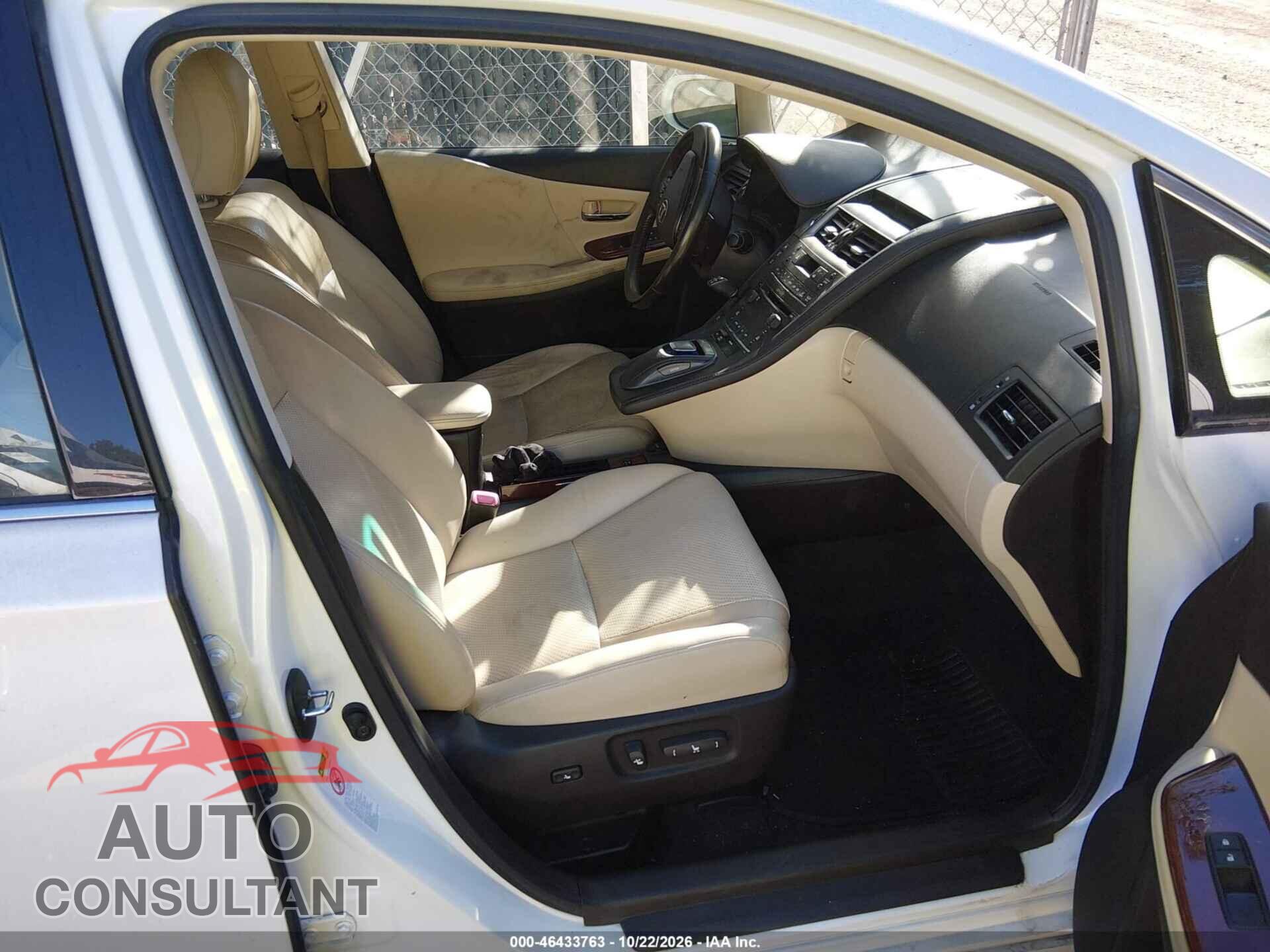 LEXUS HS 250H 2010 - JTHBB1BA9A2018239