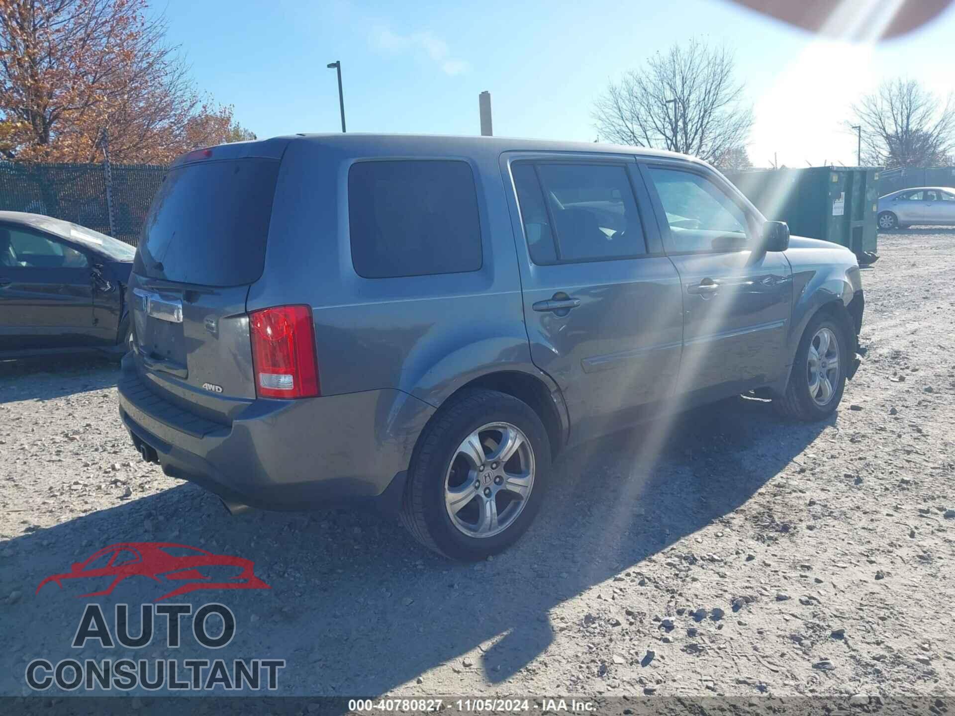 HONDA PILOT 2012 - 5FNYF4H66CB035603