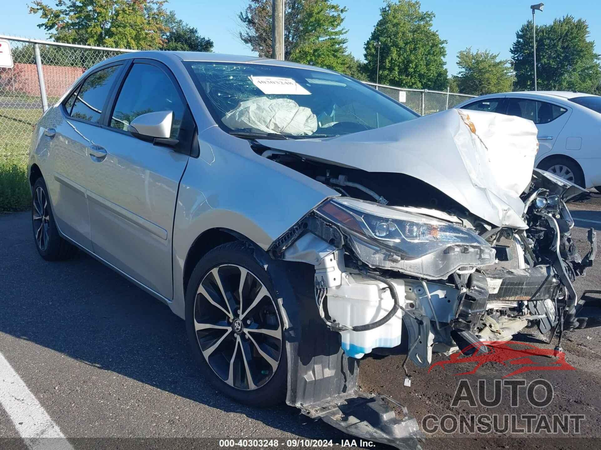 TOYOTA COROLLA 2019 - 2T1BURHE9KC238570