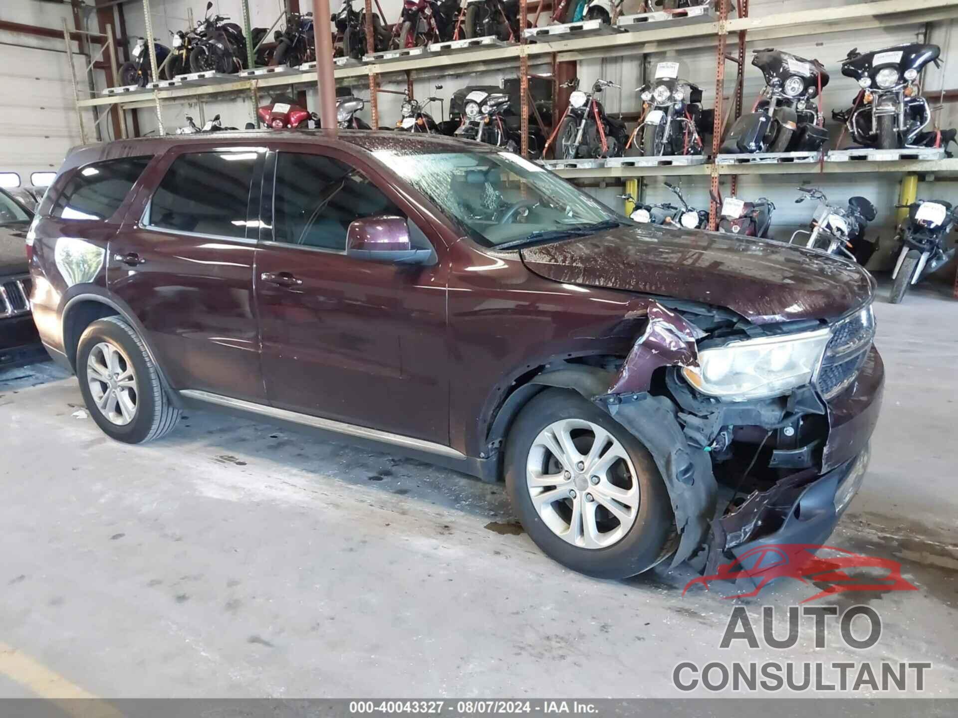DODGE DURANGO 2012 - 1C4RDJAG3CC151964