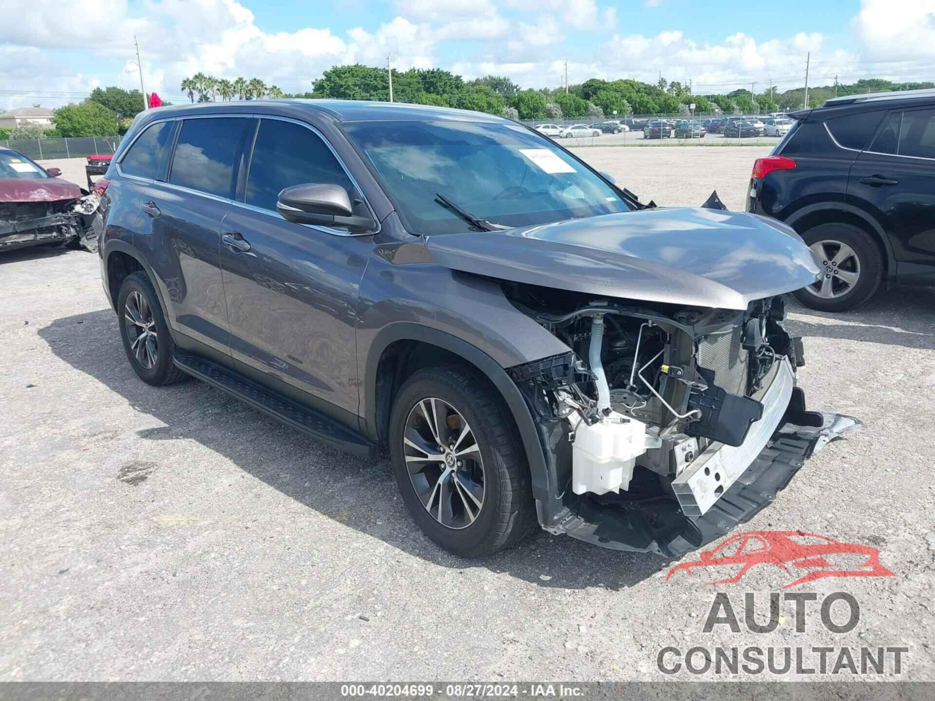 TOYOTA HIGHLANDER 2019 - 5TDZARFH0KS061676