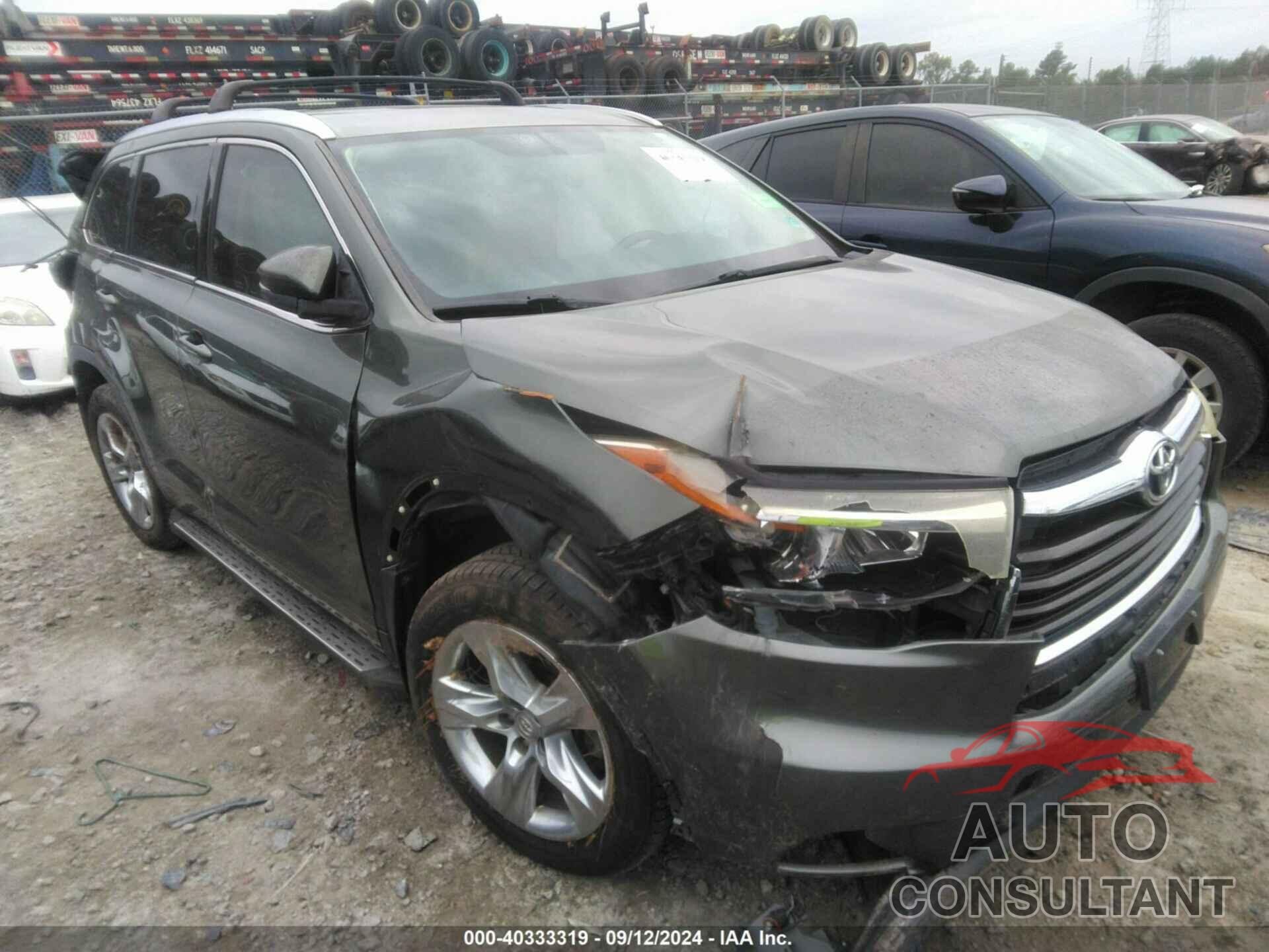 TOYOTA HIGHLANDER 2015 - 5TDYKRFH3FS056597