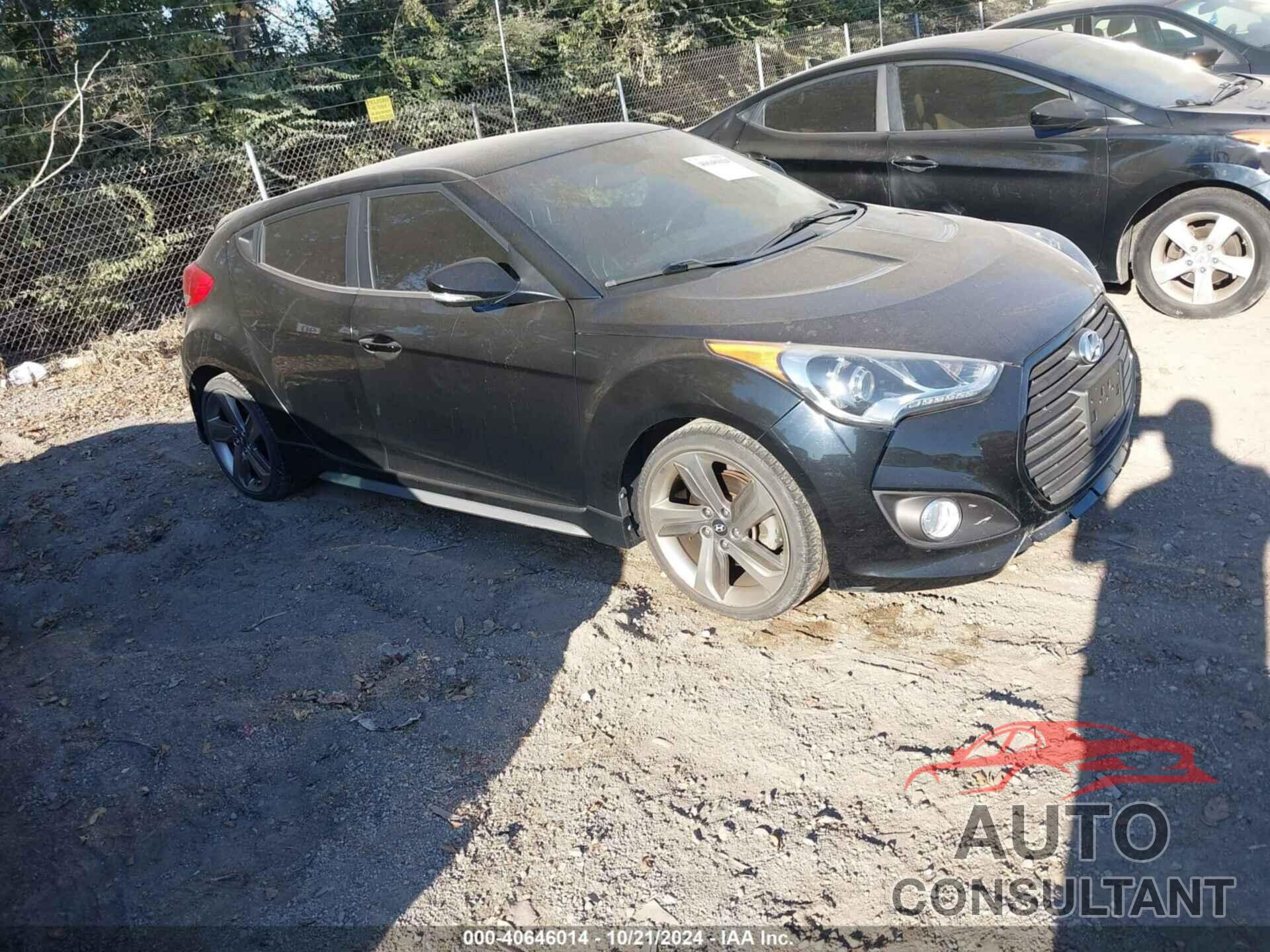 HYUNDAI VELOSTER 2013 - KMHTC6AE6DU140694