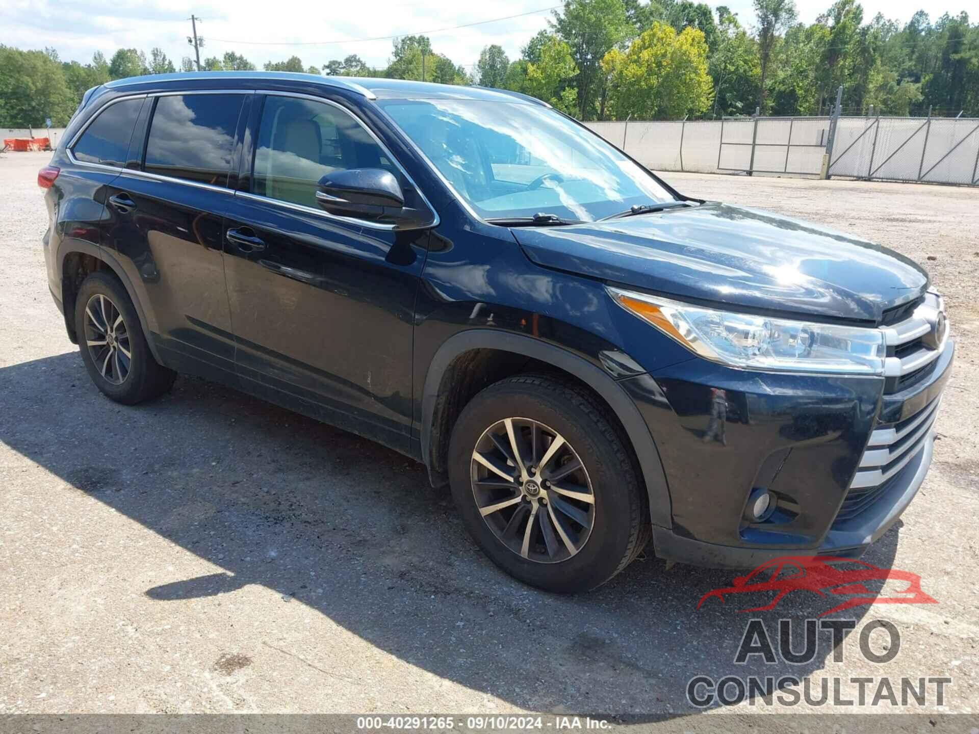 TOYOTA HIGHLANDER 2017 - 5TDJZRFH4HS375457