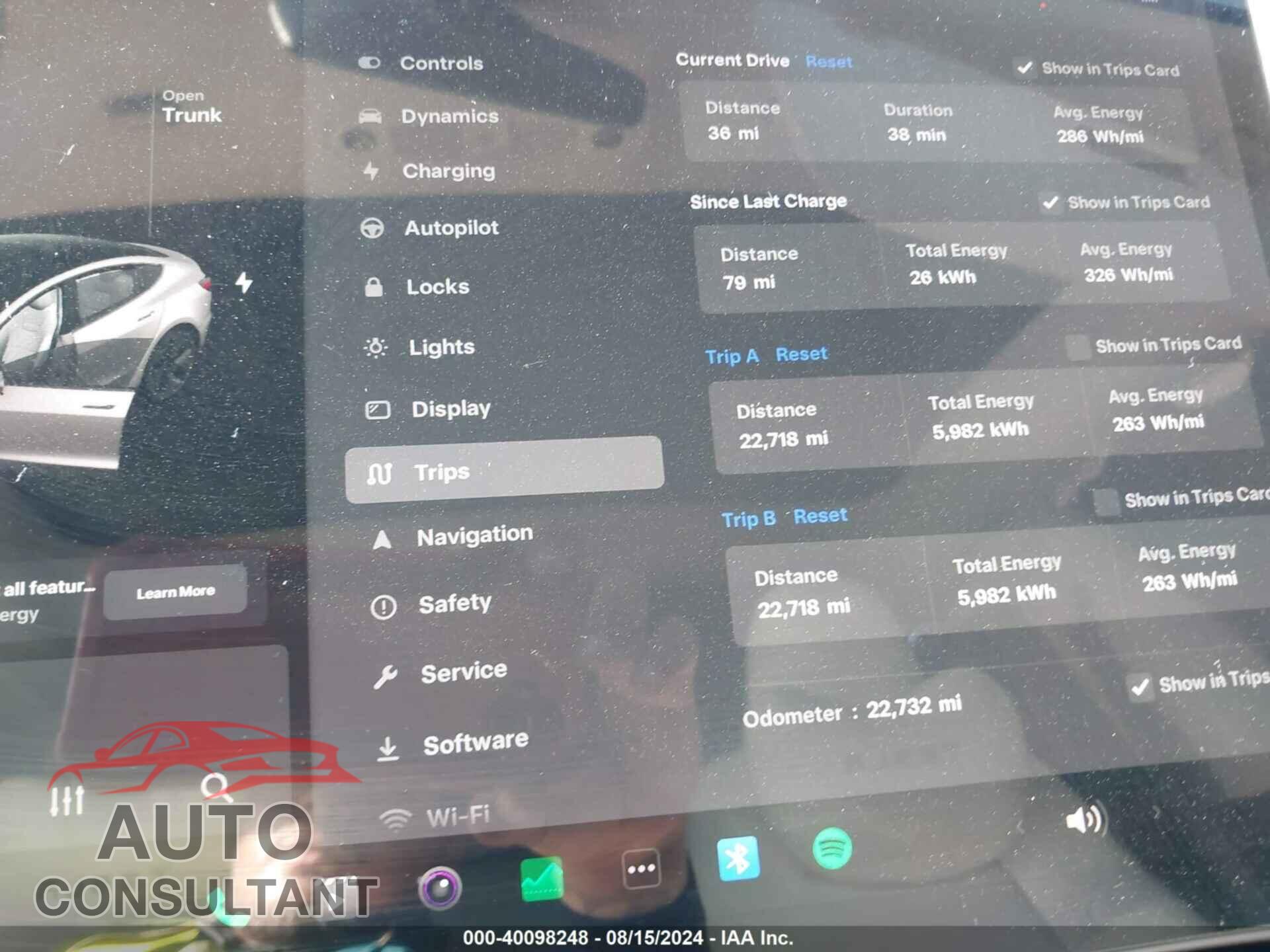 TESLA MODEL 3 2022 - 5YJ3E1EB7NF136438