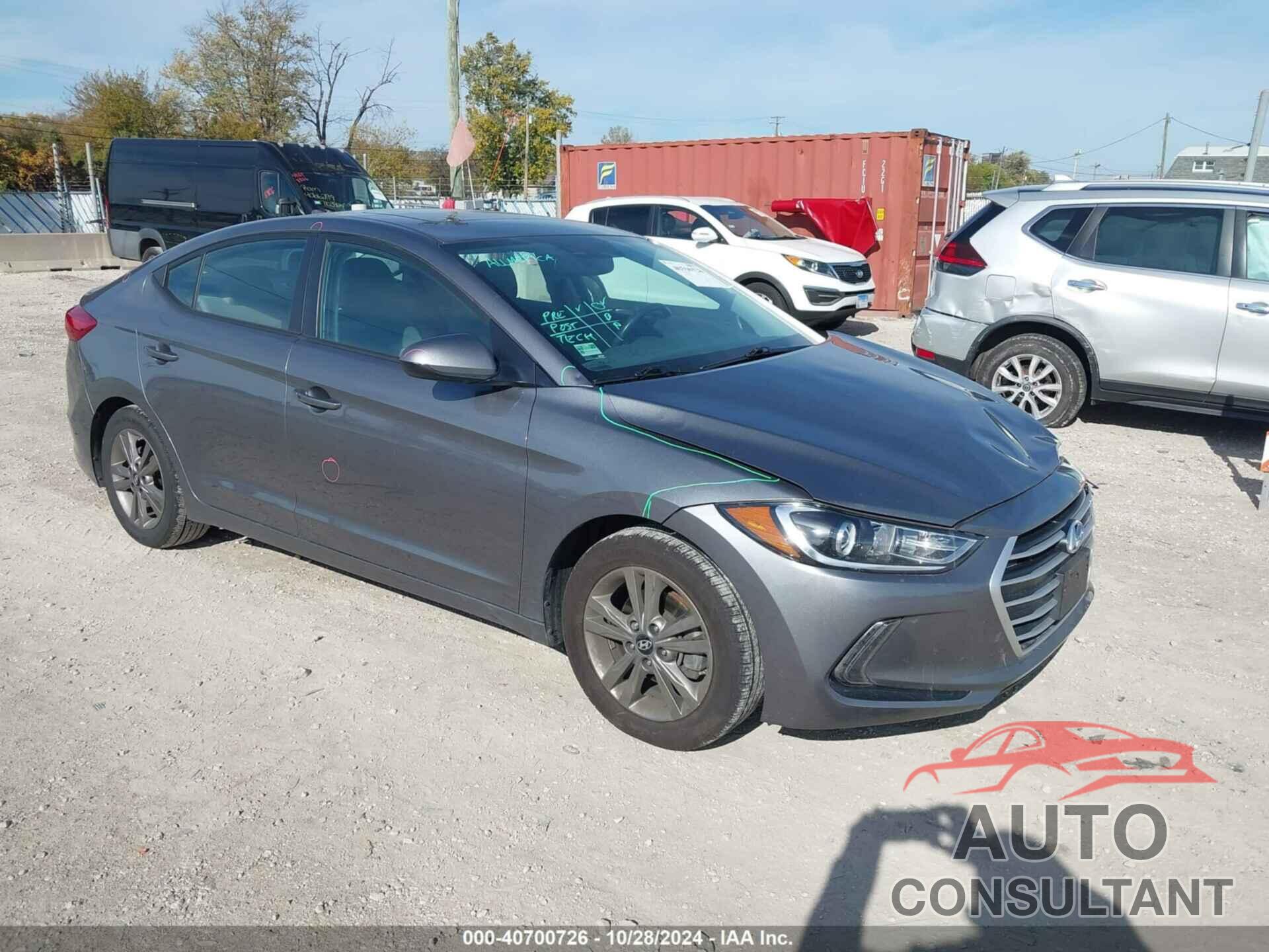 HYUNDAI ELANTRA 2018 - 5NPD84LF3JH276257