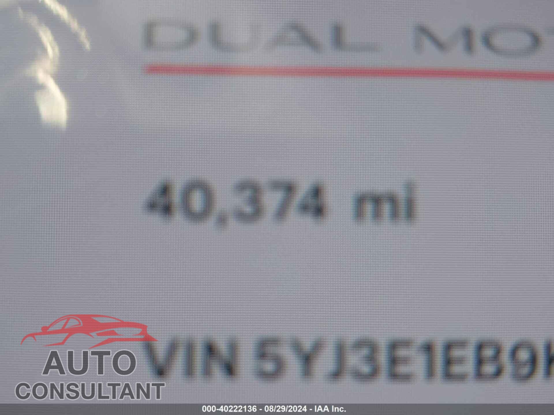 TESLA MODEL 3 2019 - 5YJ3E1EB9KF469638