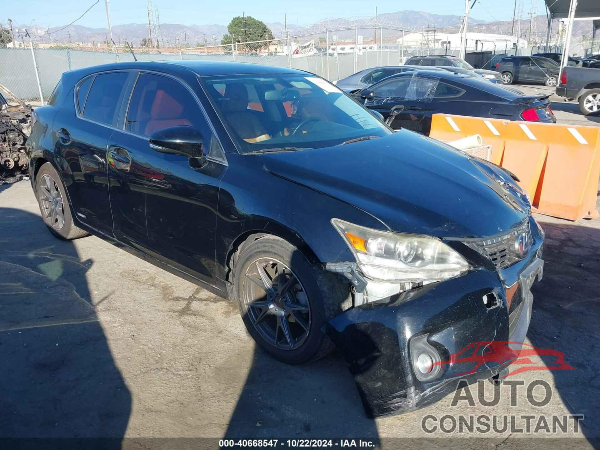 LEXUS CT 200H 2012 - JTHKD5BH0C2081098