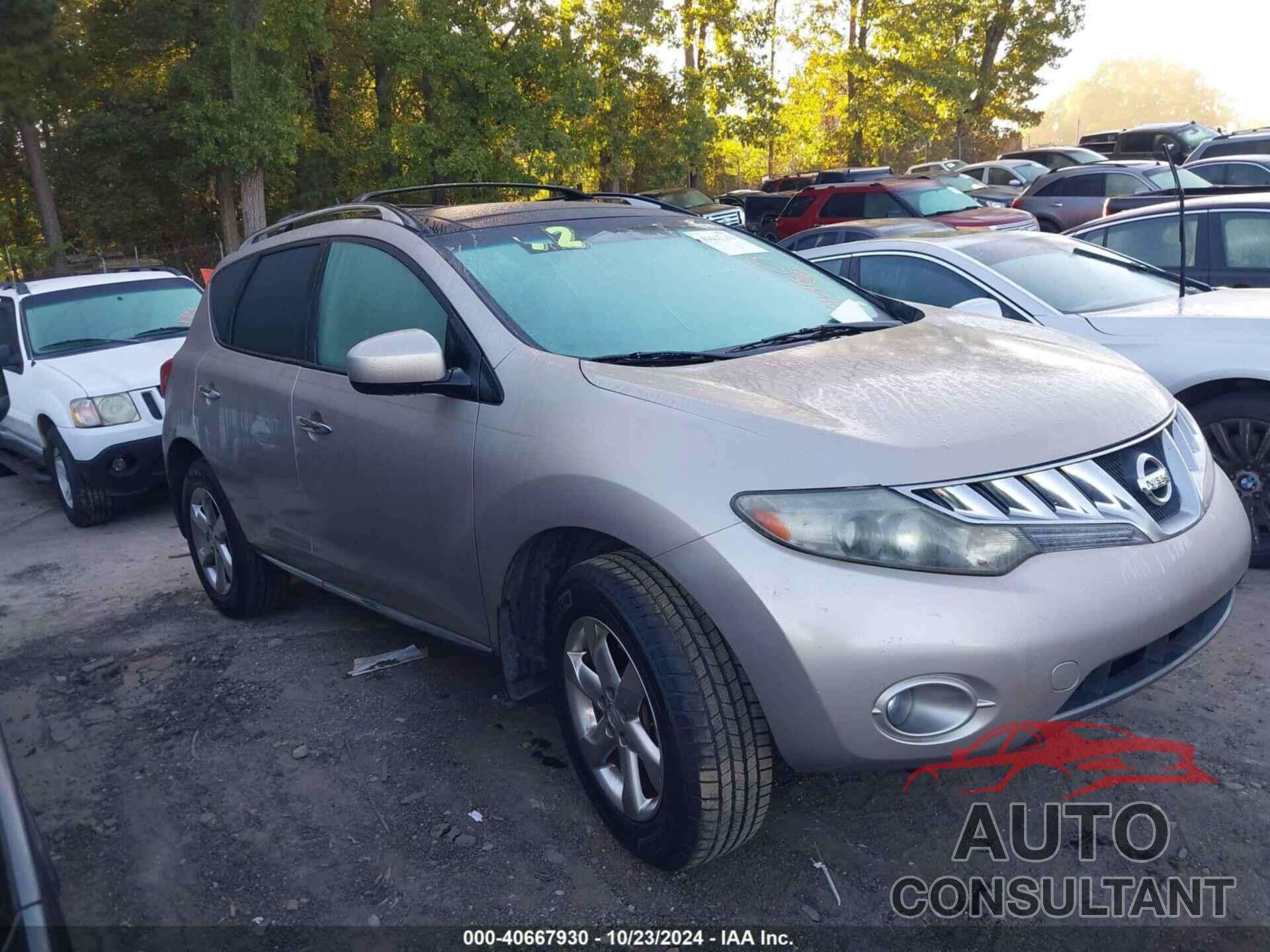 NISSAN MURANO 2010 - JN8AZ1MU8AW016415