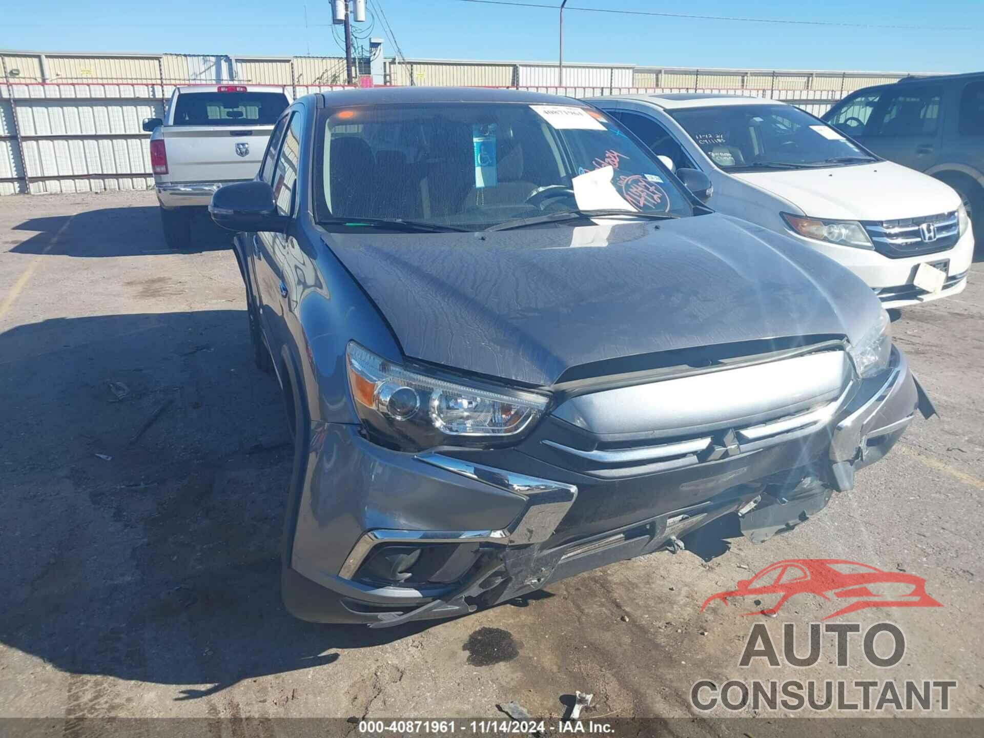 MITSUBISHI OUTLANDER SPORT 2019 - JA4AP3AU8KU024717