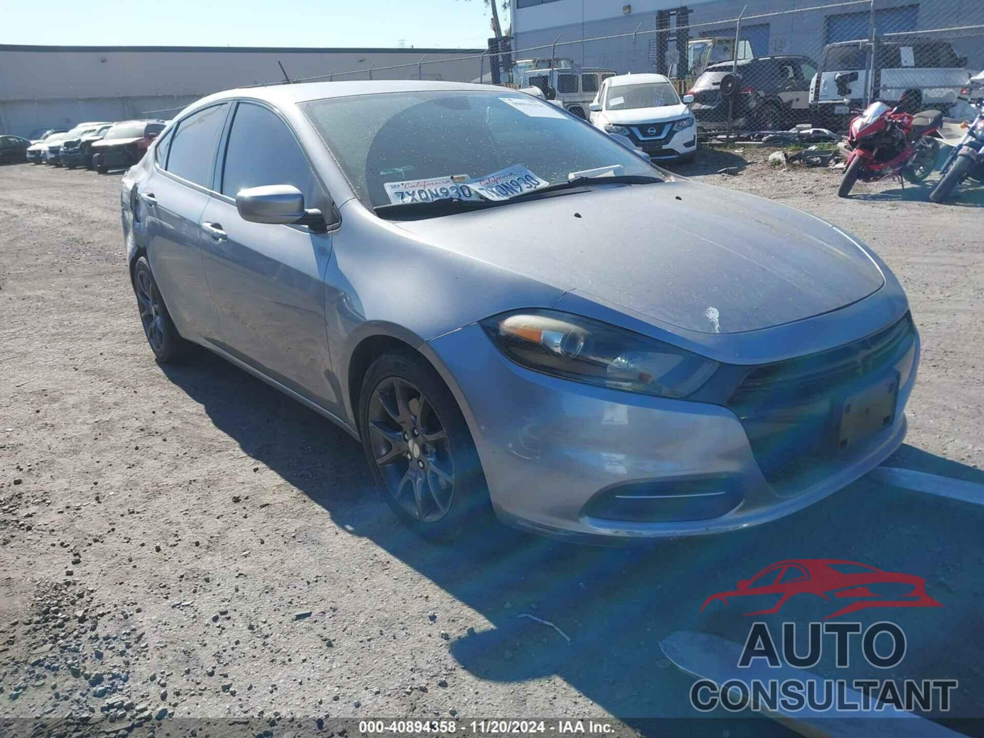 DODGE DART 2016 - 1C3CDFAA6GD503650