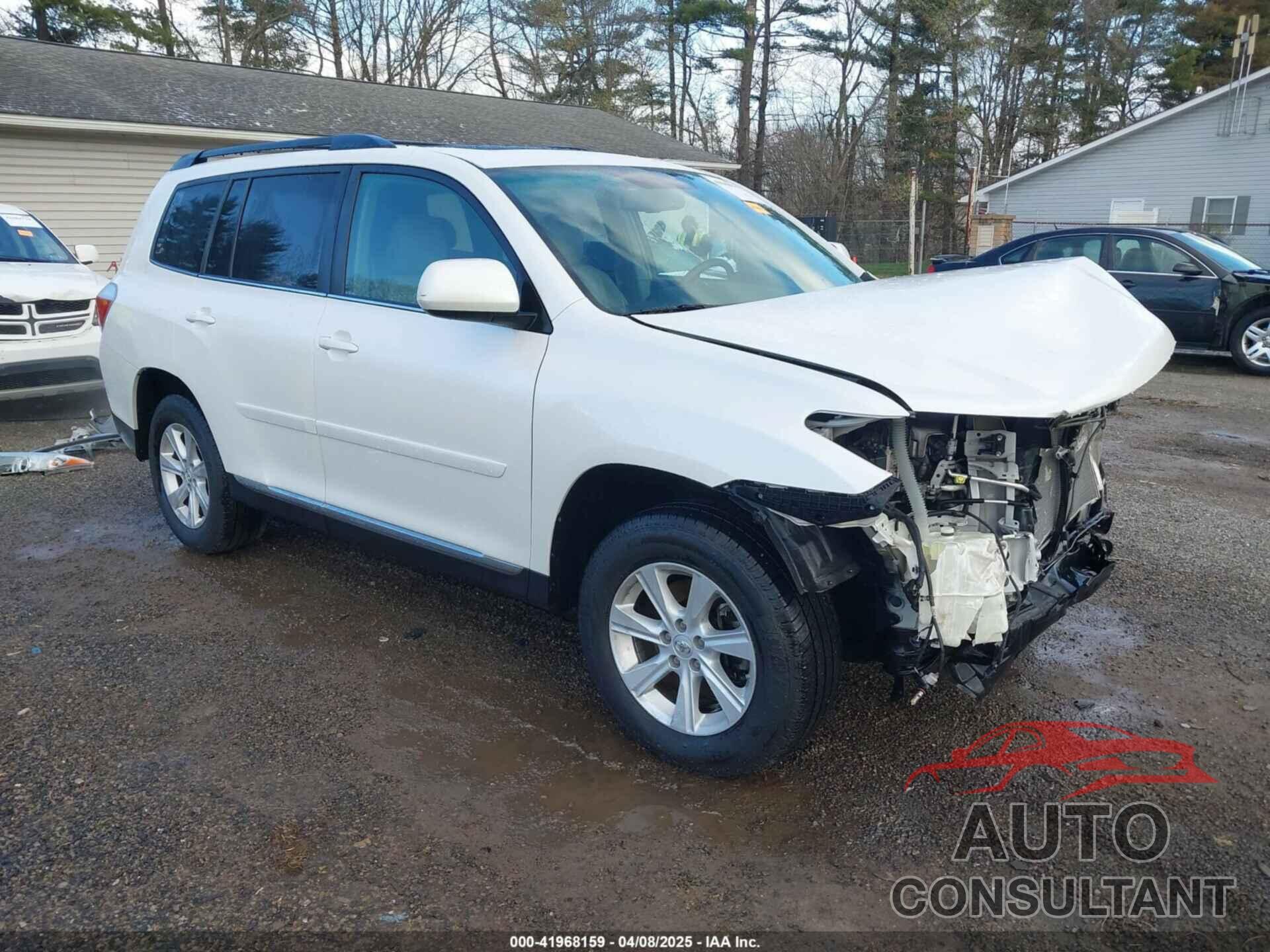 TOYOTA HIGHLANDER 2012 - 5TDZK3EH5CS077742