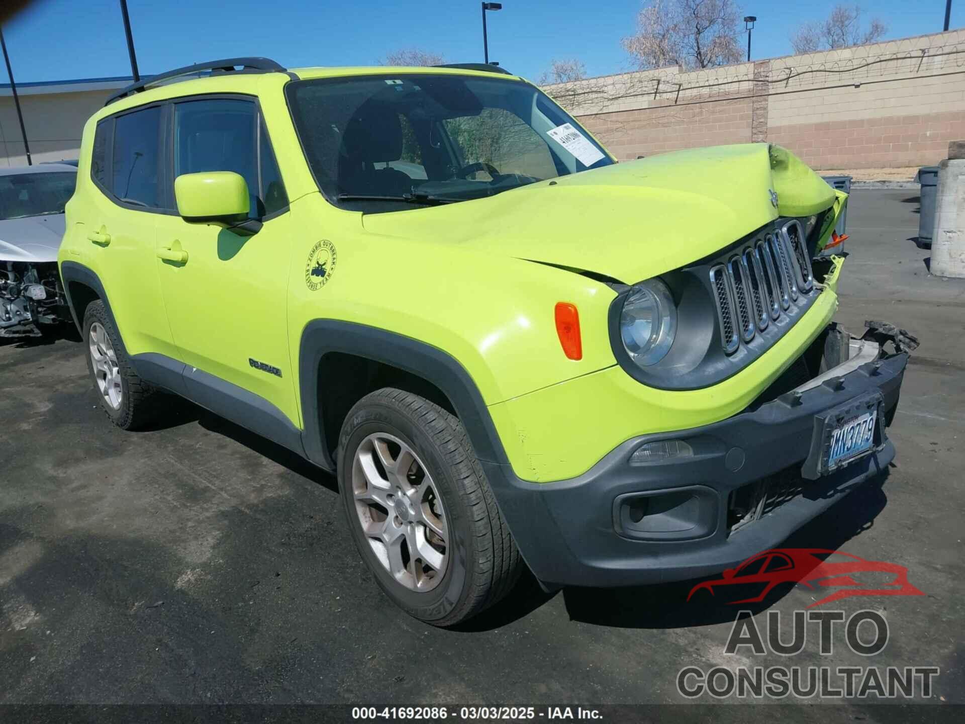 JEEP RENEGADE 2018 - ZACCJBBB0JPH45346