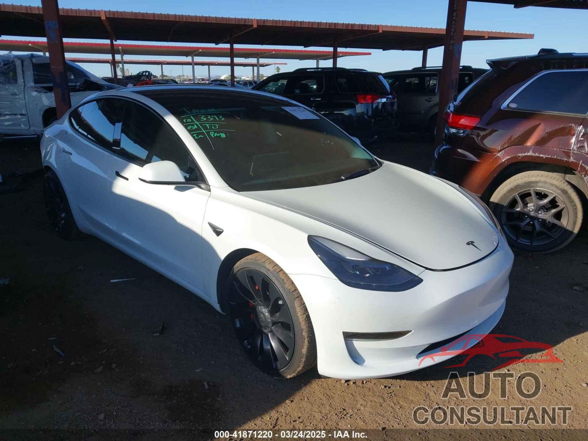 TESLA MODEL 3 2022 - 5YJ3E1EC4NF342227
