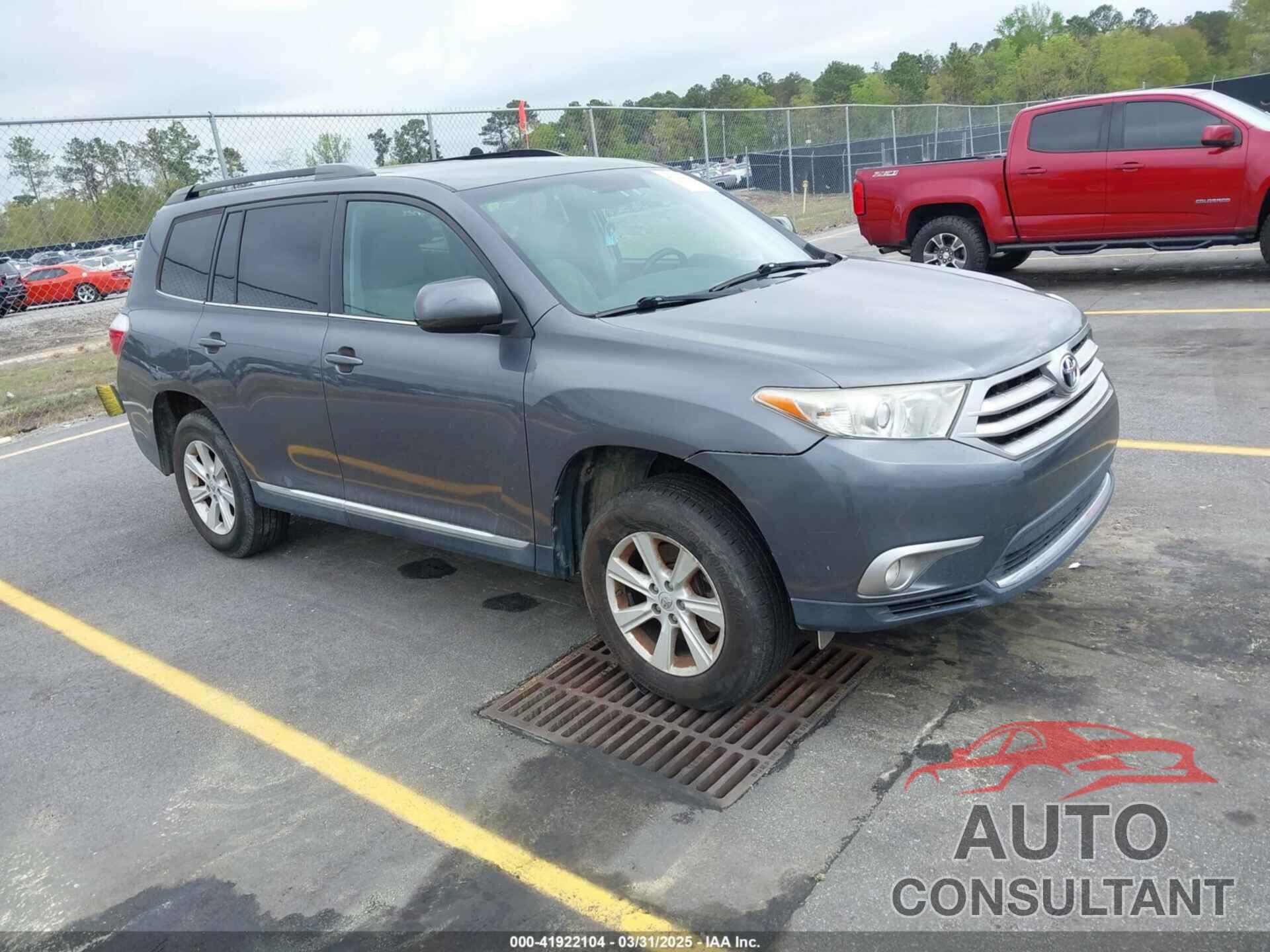 TOYOTA HIGHLANDER 2013 - 5TDZA3EH2DS045965