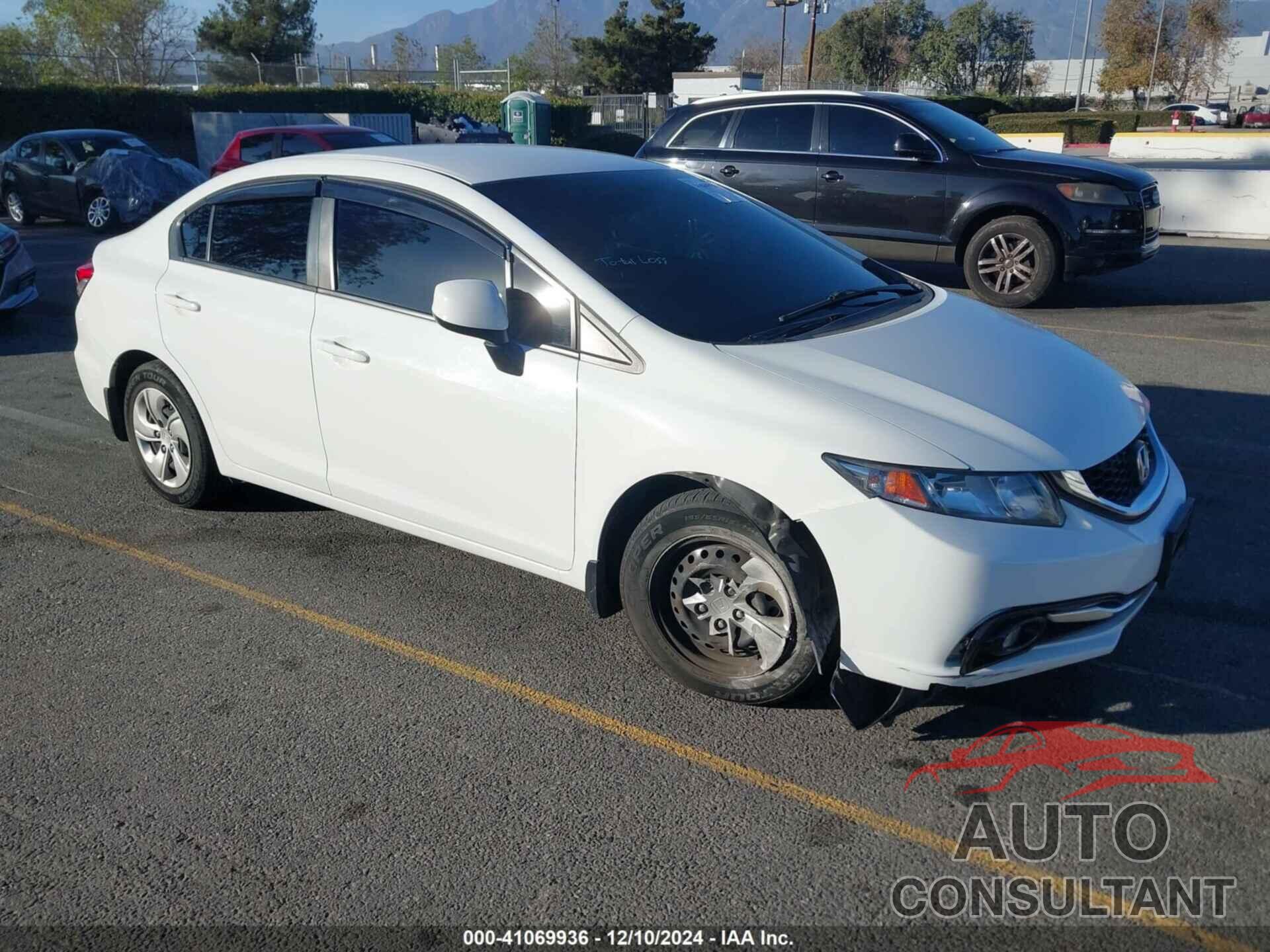 HONDA CIVIC 2013 - 19XFB2F56DE273699