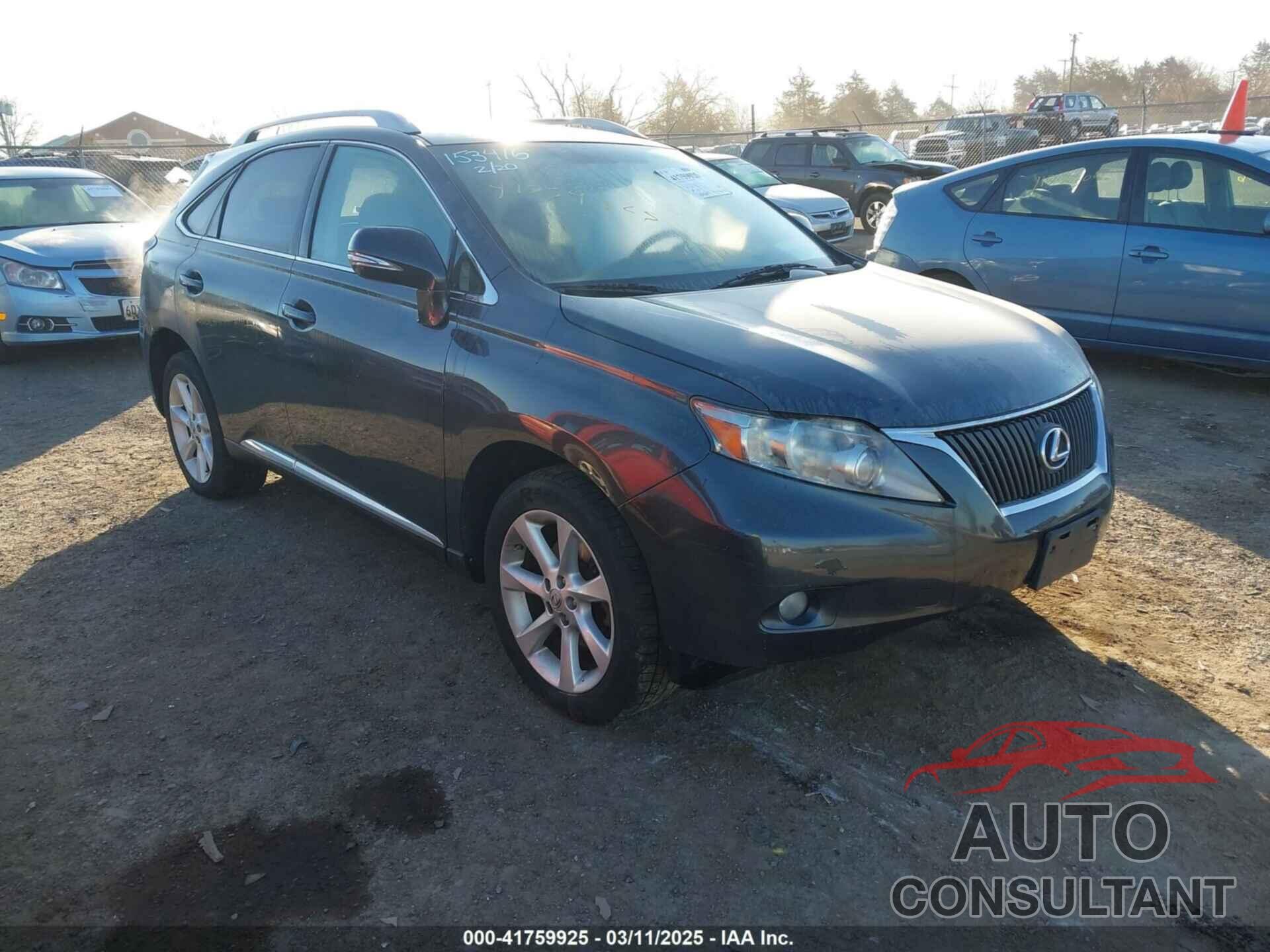 LEXUS RX 350 2010 - 2T2BK1BA2AC042705