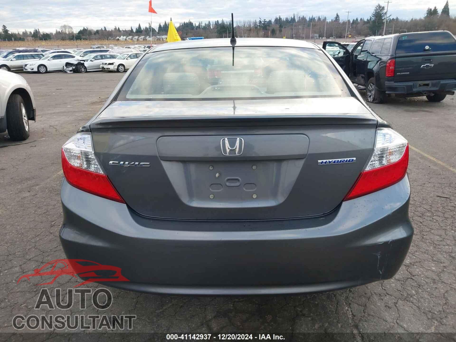 HONDA CIVIC HYBRID 2012 - JHMFB4F23CS006287