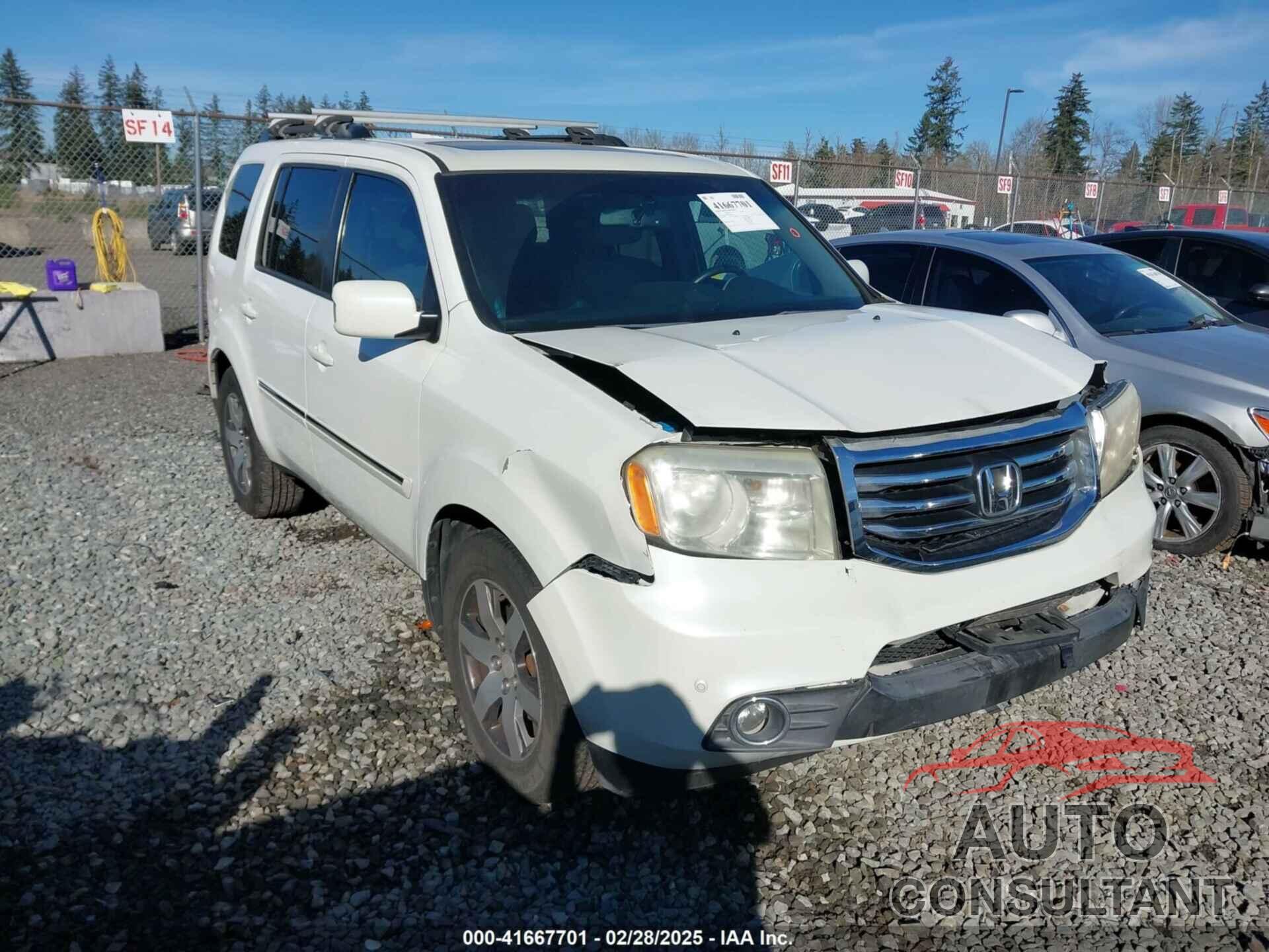HONDA PILOT 2012 - 5FNYF4H94CB054029