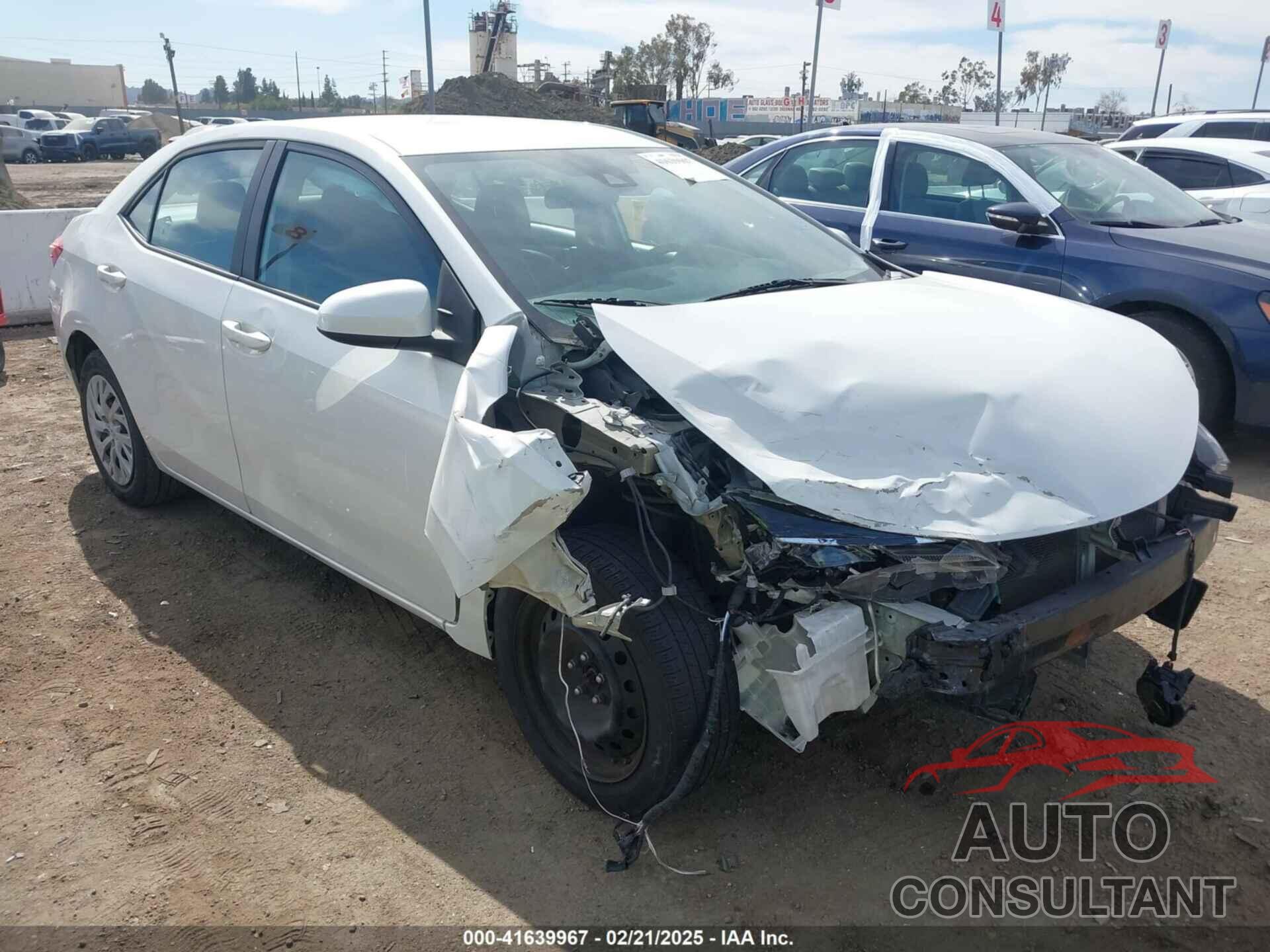 TOYOTA COROLLA 2019 - 5YFBURHEXKP921314
