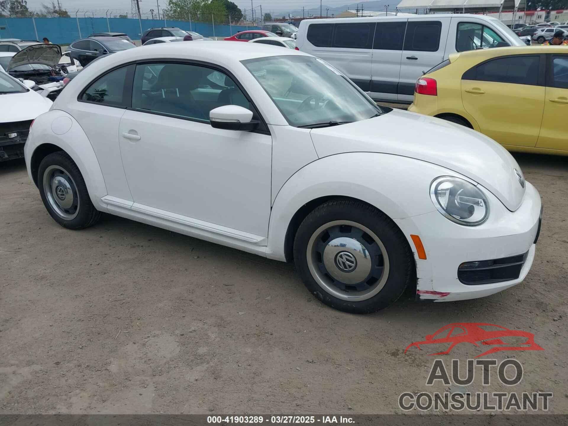 VOLKSWAGEN BEETLE 2012 - 3VWJP7AT9CM611600