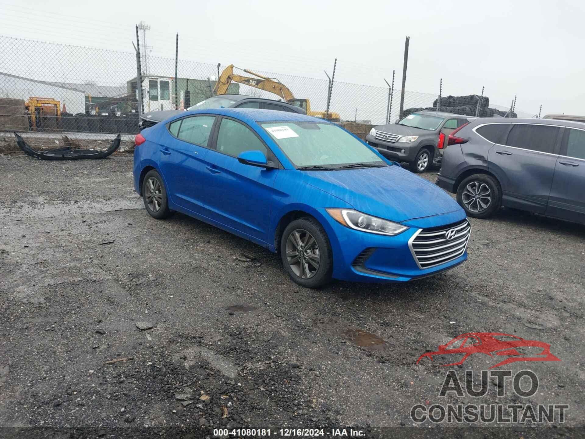 HYUNDAI ELANTRA 2018 - 5NPD84LFXJH284212