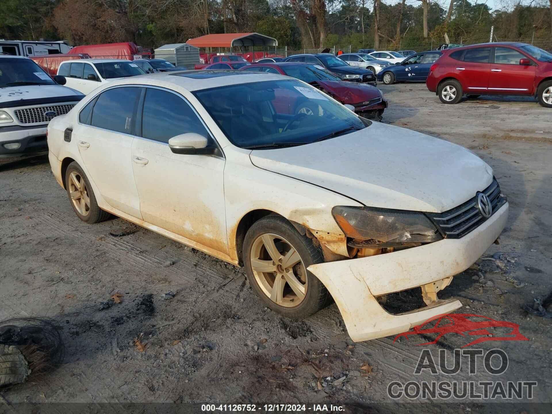 VOLKSWAGEN PASSAT 2013 - 1VWBH7A37DC007452