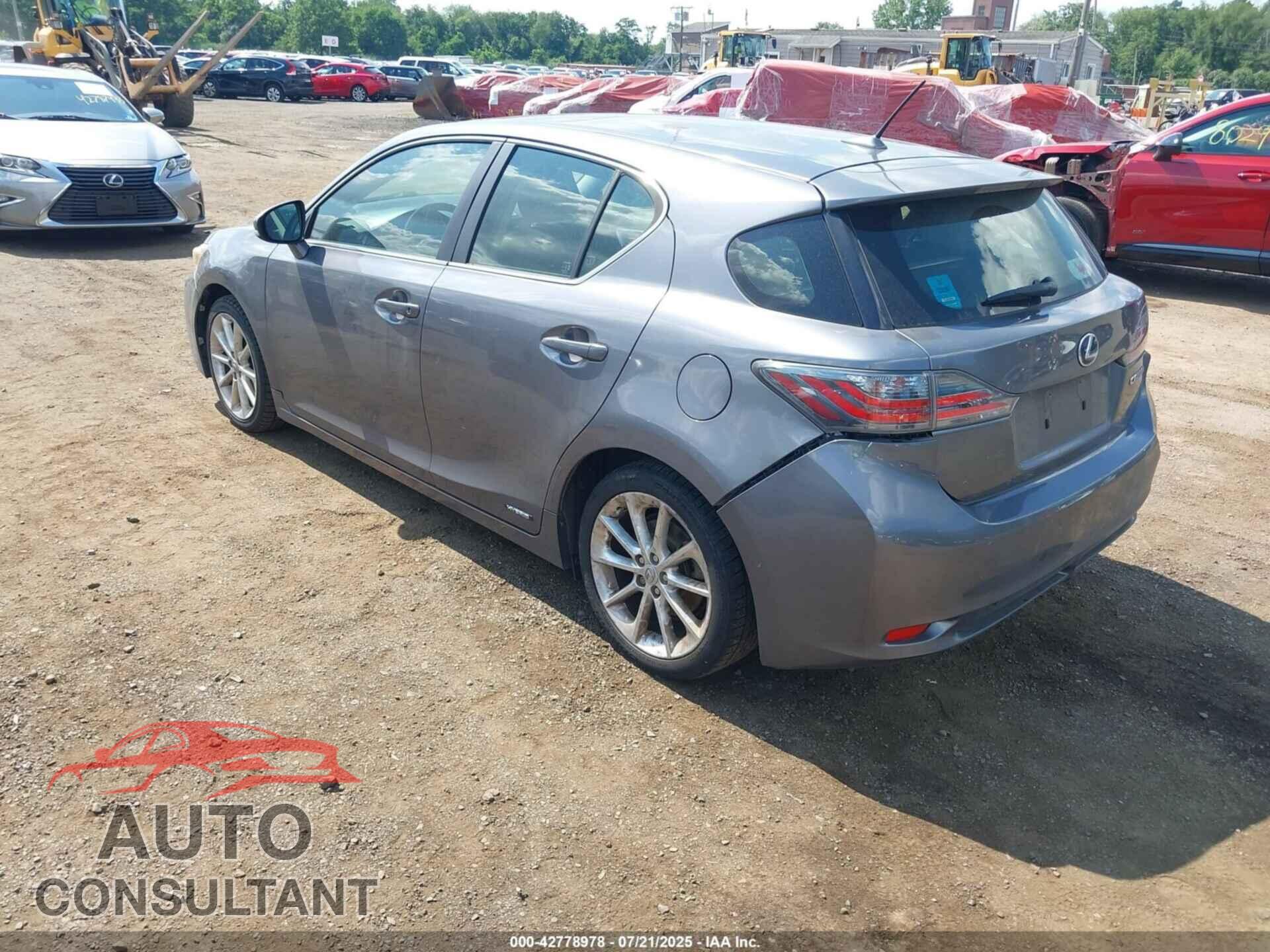 LEXUS CT 2012 - JTHKD5BH4C2113552