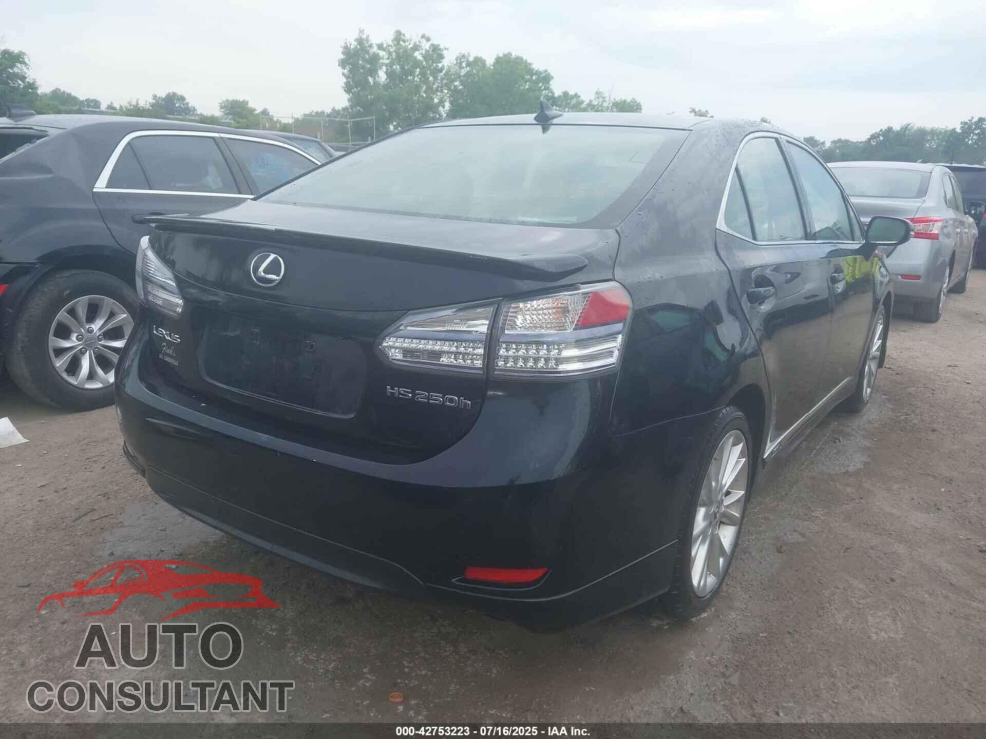 LEXUS HS 2010 - JTHBB1BA5A2014124