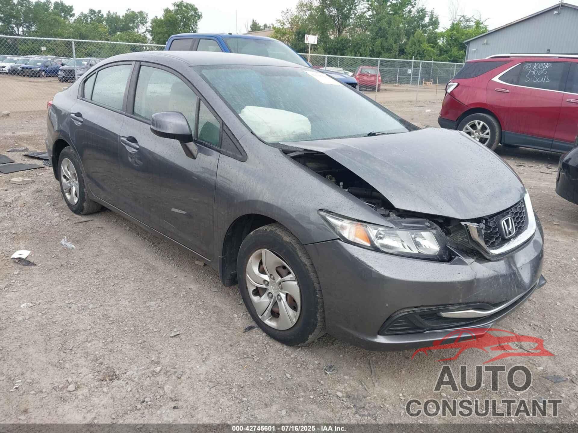 HONDA CIVIC 2013 - 19XFB2F50DE002122