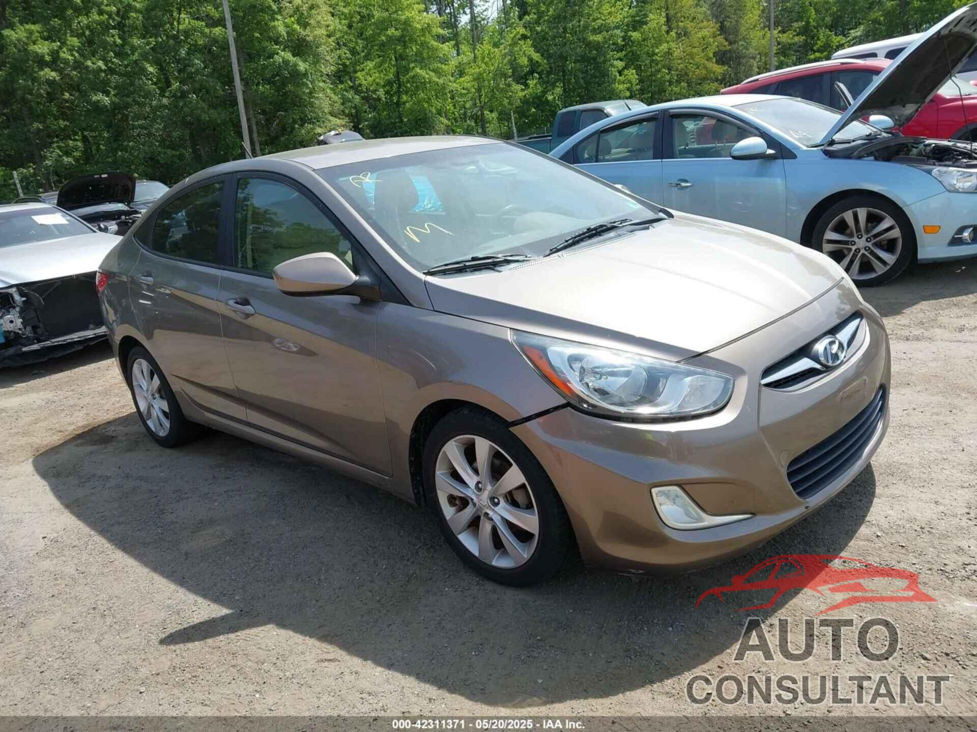 HYUNDAI ACCENT 2013 - KMHCU4AE1DU461852