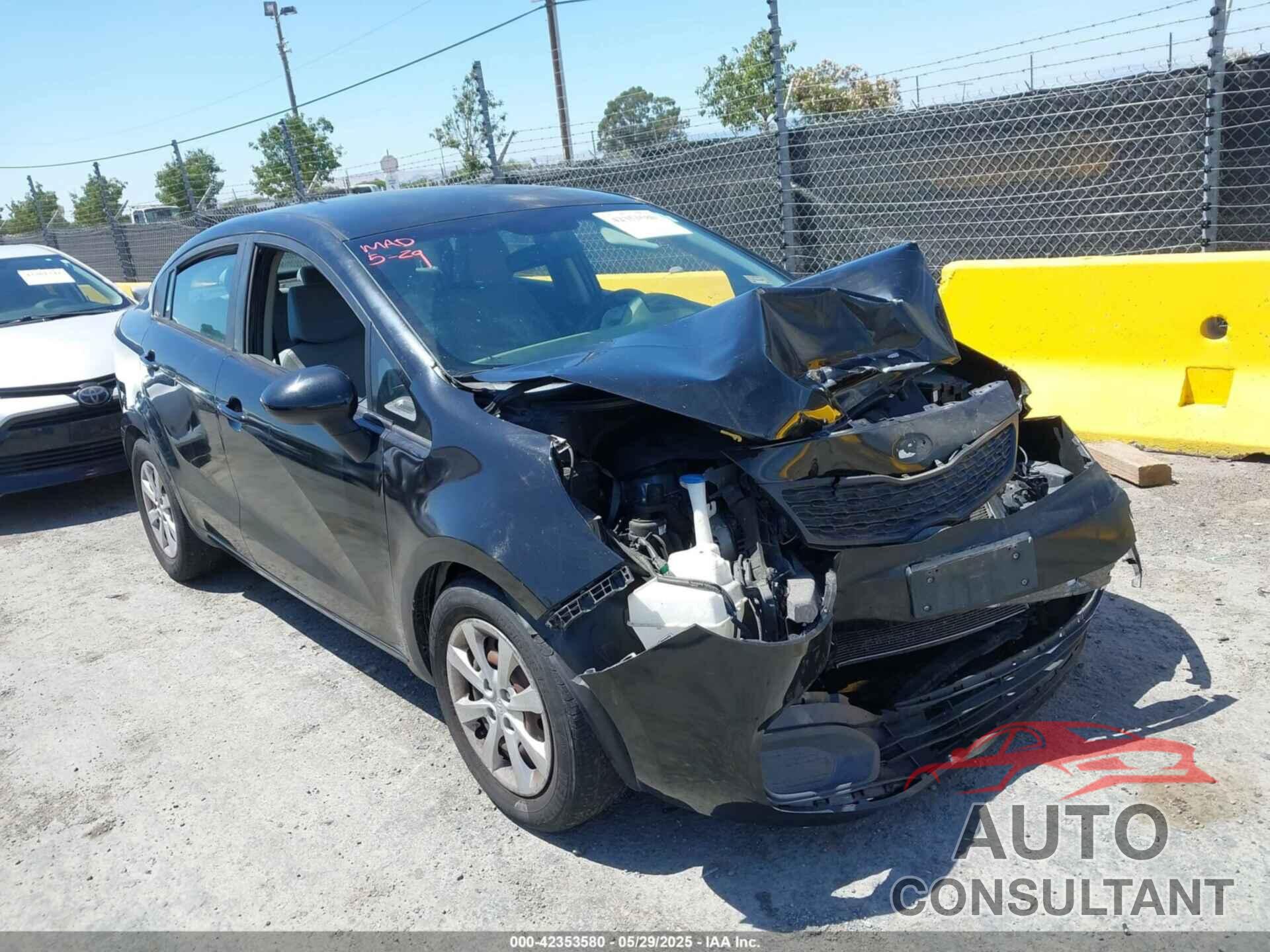 KIA RIO 2014 - KNADM4A33E6376313