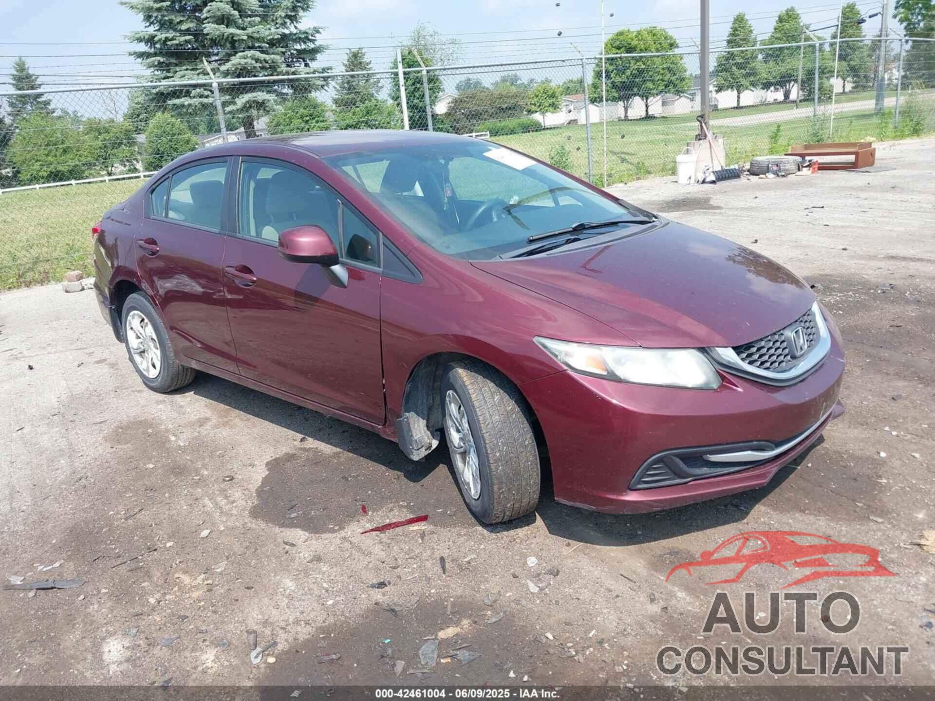 HONDA CIVIC 2013 - 19XFB2F51DE204242