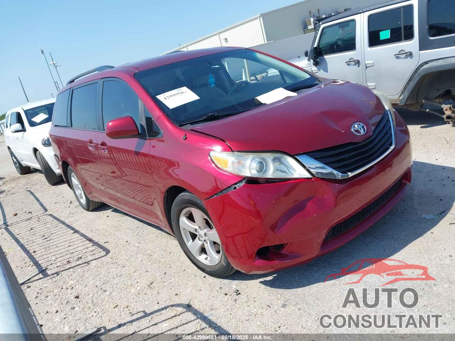 TOYOTA SIENNA 2011 - 5TDKK3DC5BS166099